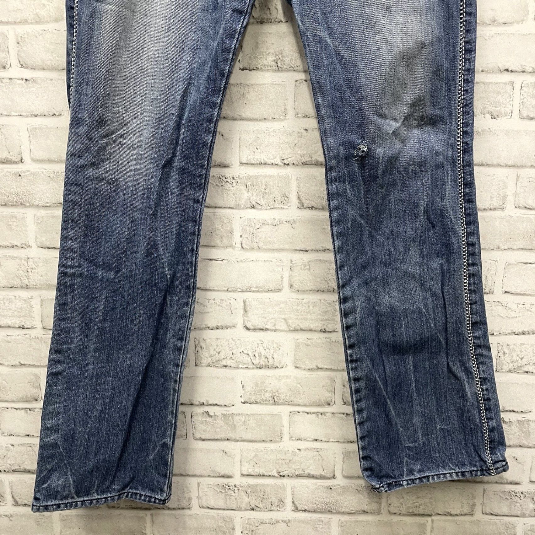 Vintage DOHC Revolution Jeans Straight Leg Mens 34x32 Blue Regular 34 Inseam Size US 34 / EU 50 - 3 Thumbnail