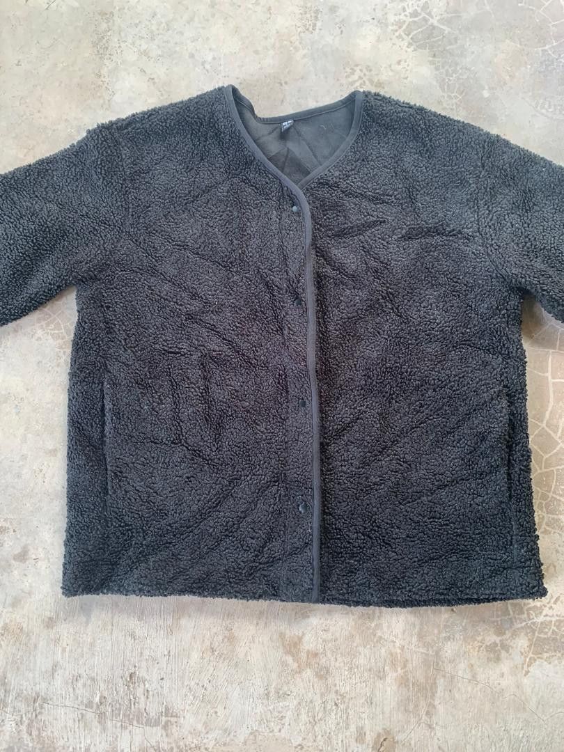 Japanese Brand × Uniqlo Uniqlo Sherpa Fleece Button up cardigan Size L / US 10 / IT 46 - 6 Thumbnail