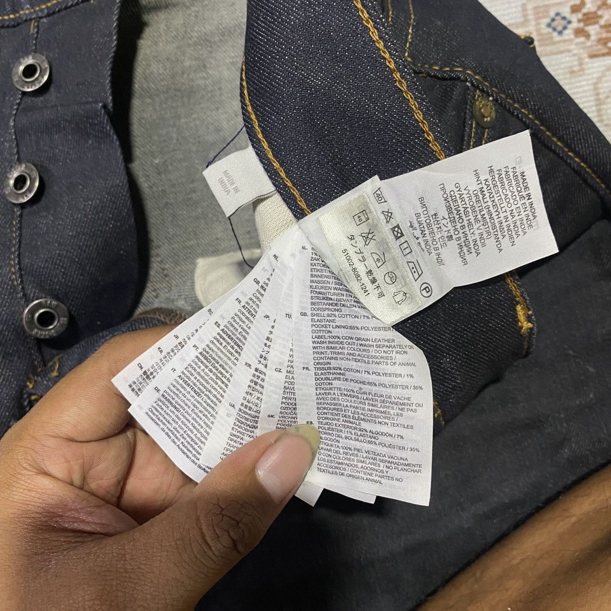 G-Star × Japanese Brand G Star Raw Straight Jeans Size US 30 / EU 46 - 10 Thumbnail