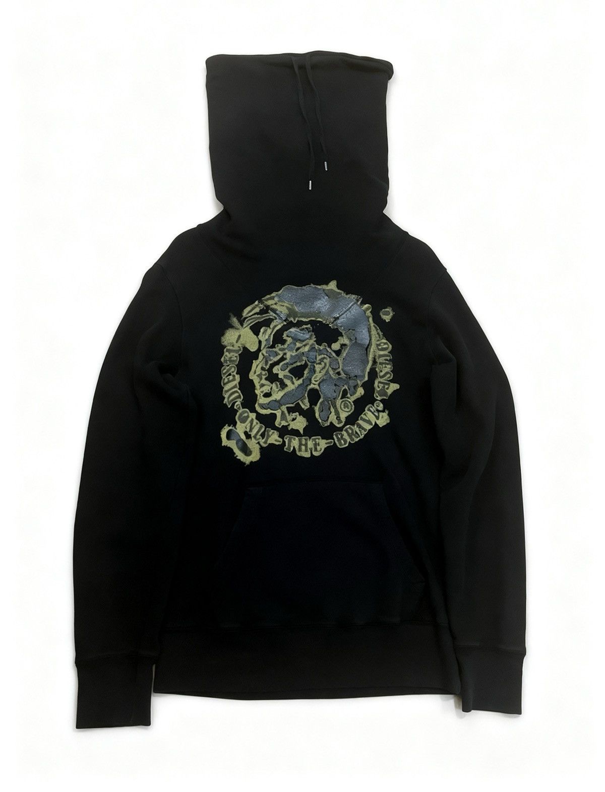 Japanese Brand RARE DIESEL Long Neck Hoodie Size US M / EU 48-50 / 2 - 1 Thumbnail