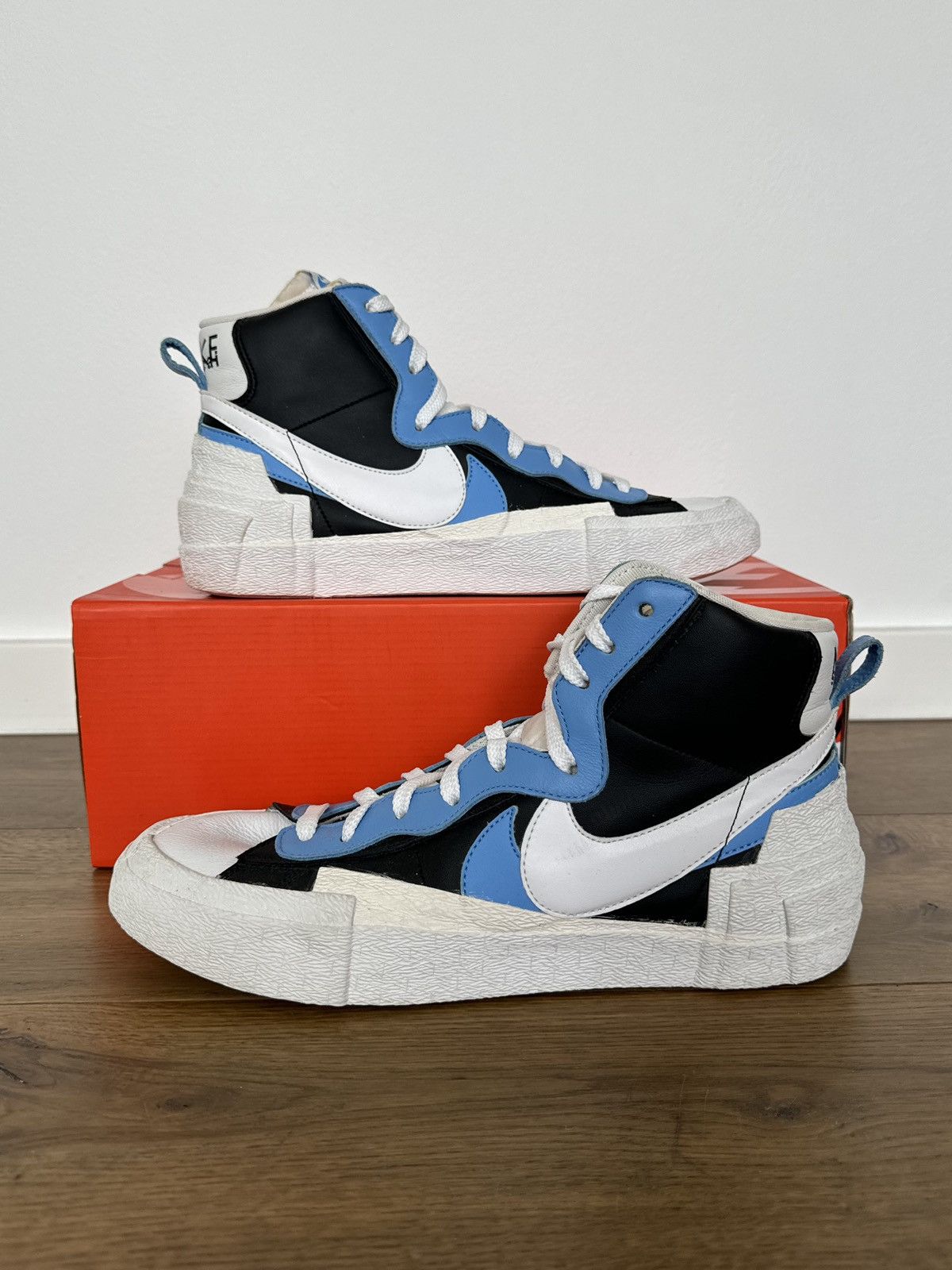 Nike × Sacai Nike Sacai Blazer Mid Blue Size US 11.5 / EU 44-45 - 2 Thumbnail