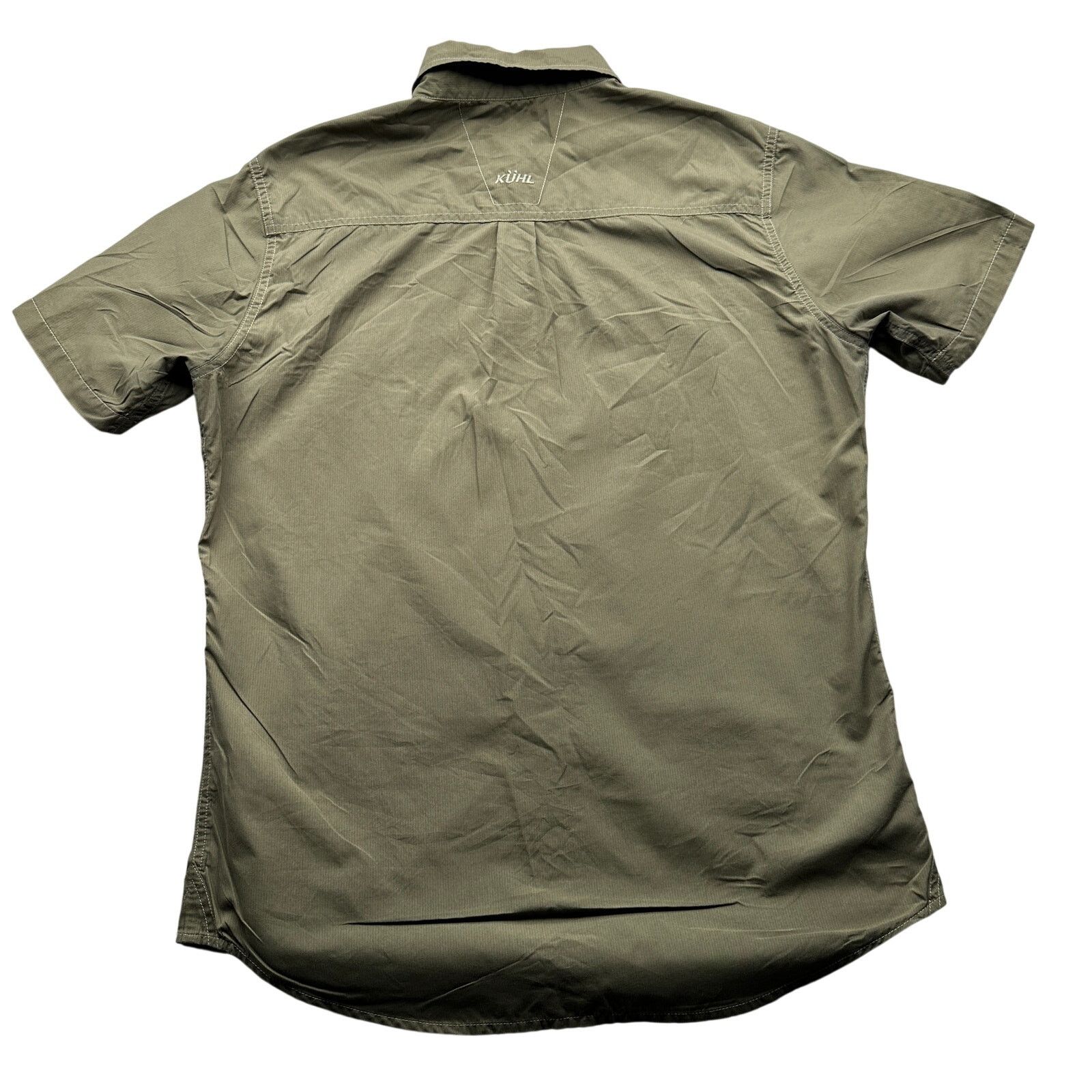Kuhl Kuhl Short Sleeve Button Up Eluxur Hiking Shirt Green Mens M Size US M / EU 48-50 / 2 - 2 Thumbnail