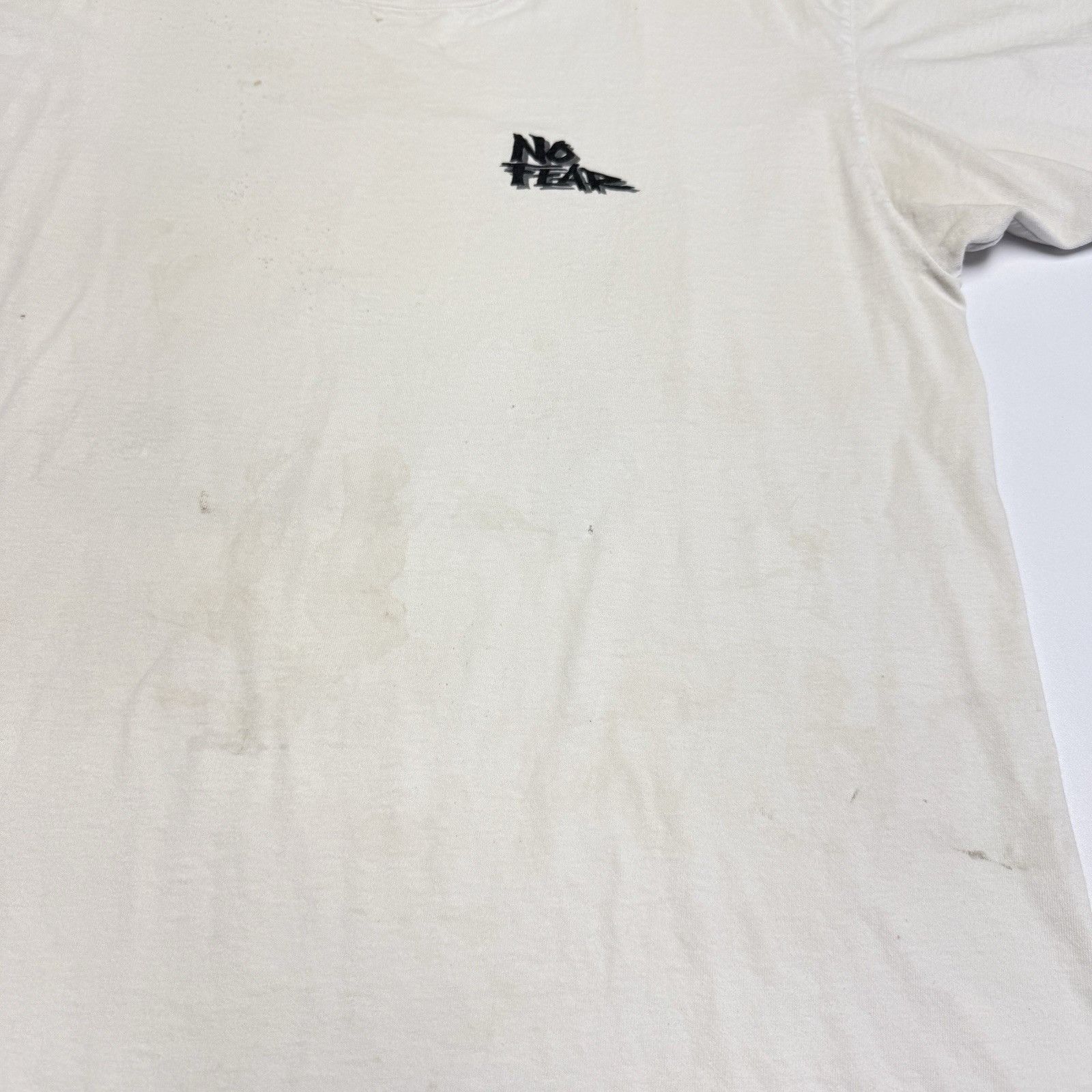 No Fear Vintage No Fear Baseball T Shirt Mens XL White Y2k 90s Size US XL / EU 56 / 4 - 6 Thumbnail
