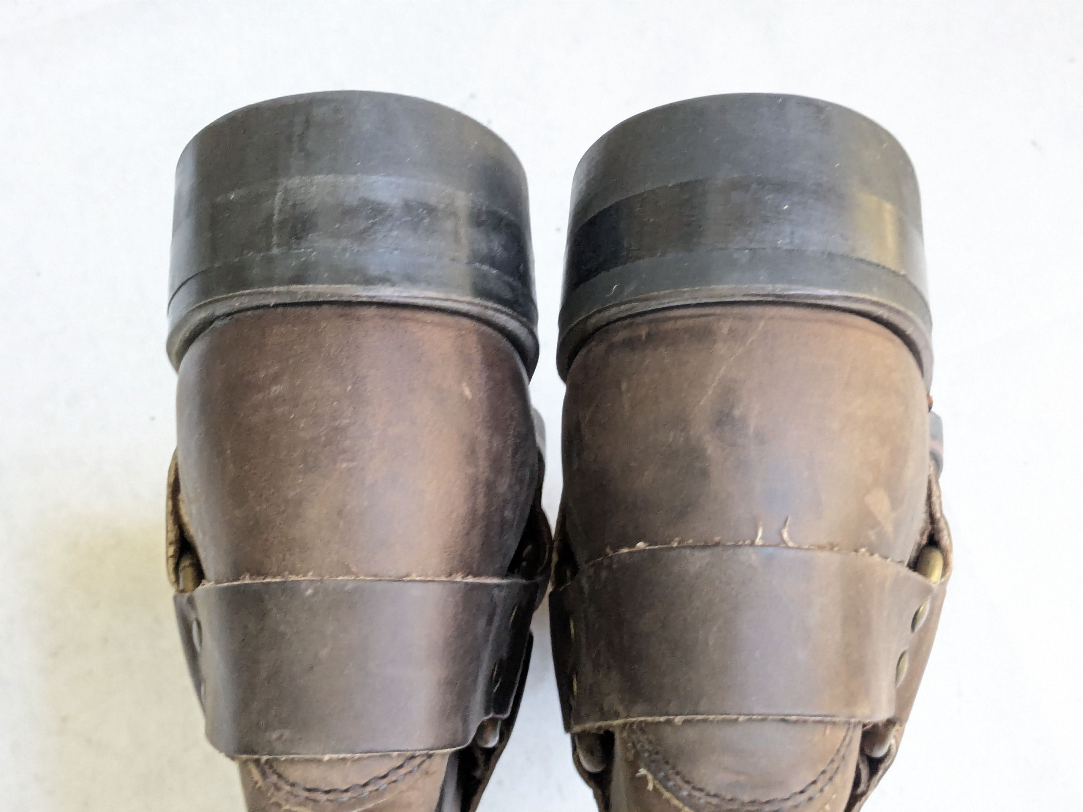Frye Frye Harness Boots Brown 12 M Leather Buckle Strap Size US 12 / EU 45 - 12 Thumbnail