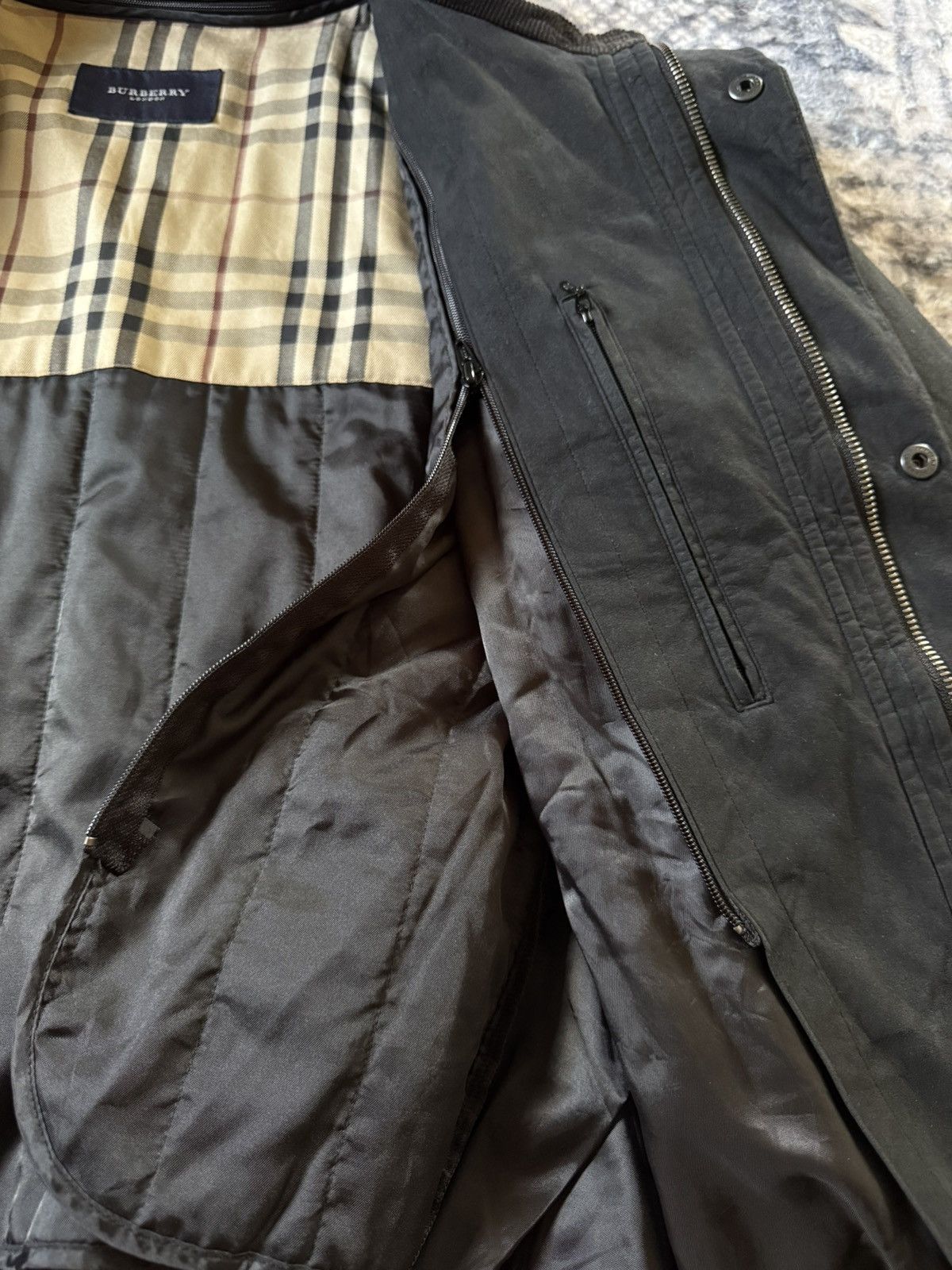Burberry Burberry Black Suede Hunting Jacket Size US M / EU 48-50 / 2 - 15 Thumbnail
