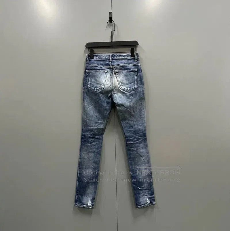 Yves Saint Laurent YSL Casual Blue Cotton Pants for Summer . Size 28" / US 6 / IT 42 - 2 Thumbnail