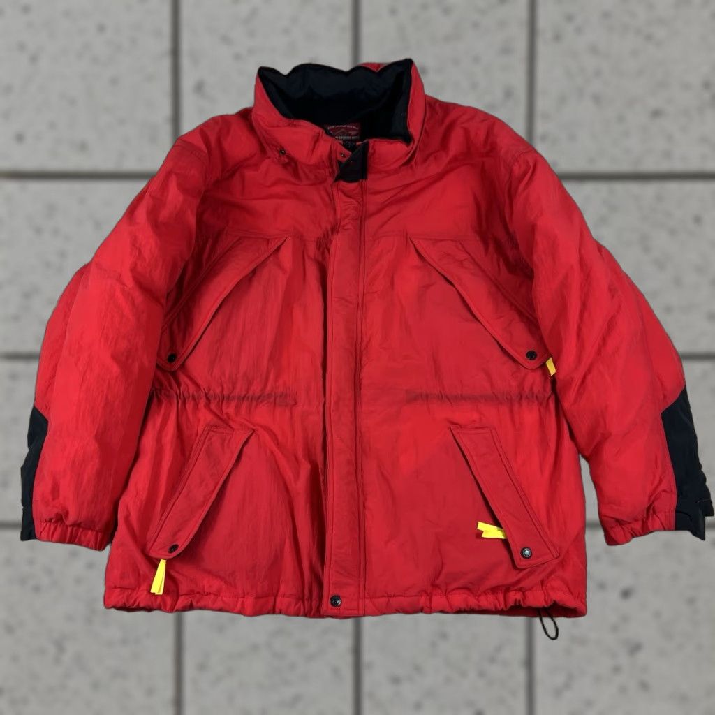 Marlboro VINTAGE Marlboro Country Store Red Puffer Parka Down Coat Jacket 2XL Jacket/Coat Mid-Length Outdoor Mens Regular Down Coat Red 2XL Vintage Size US XXL / EU 58 / 5 - 1 Thumbnail