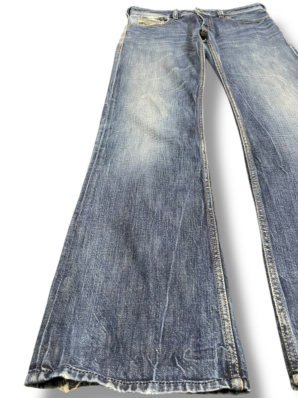 Diesel Vintage Diesel Zatiny Flare Faded Denim Size US 31 - 4 Thumbnail