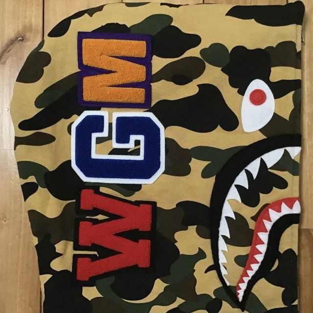 Bape BAPE 1st Camo Yellow Shark Full Zip Hoodie a bathing ape Size US XL / EU 56 / 4 - 4 Thumbnail