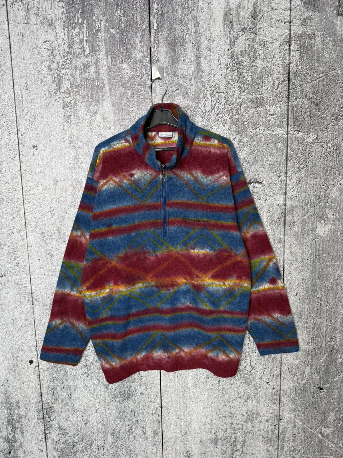 Sergio Tacchini VTG Sergio Tacchini Made in Italy Fleece Half Zip Pullover Size US L / EU 52-54 / 3 - 2 Thumbnail