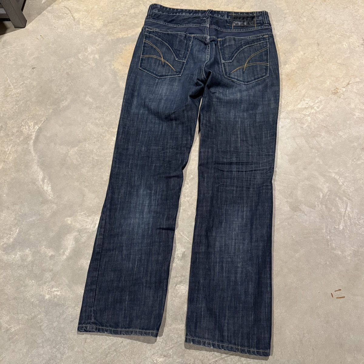 Ecko Unltd. Vintage 2000s Ecko Unltd Faded Embroidered Jeans ERD Grunge Size US 34 / EU 50 - 2 Thumbnail