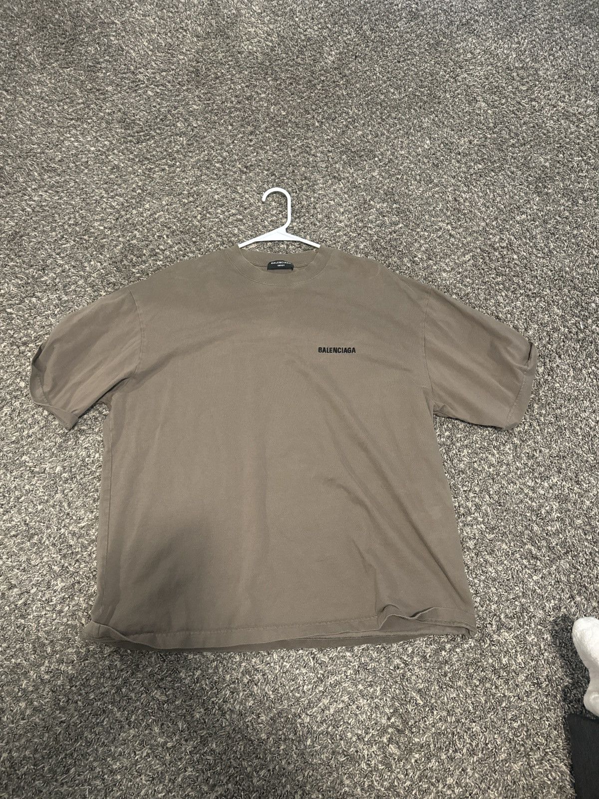 image of Balenciaga Brown Cotton T-Shirt, Men's (Size XL)