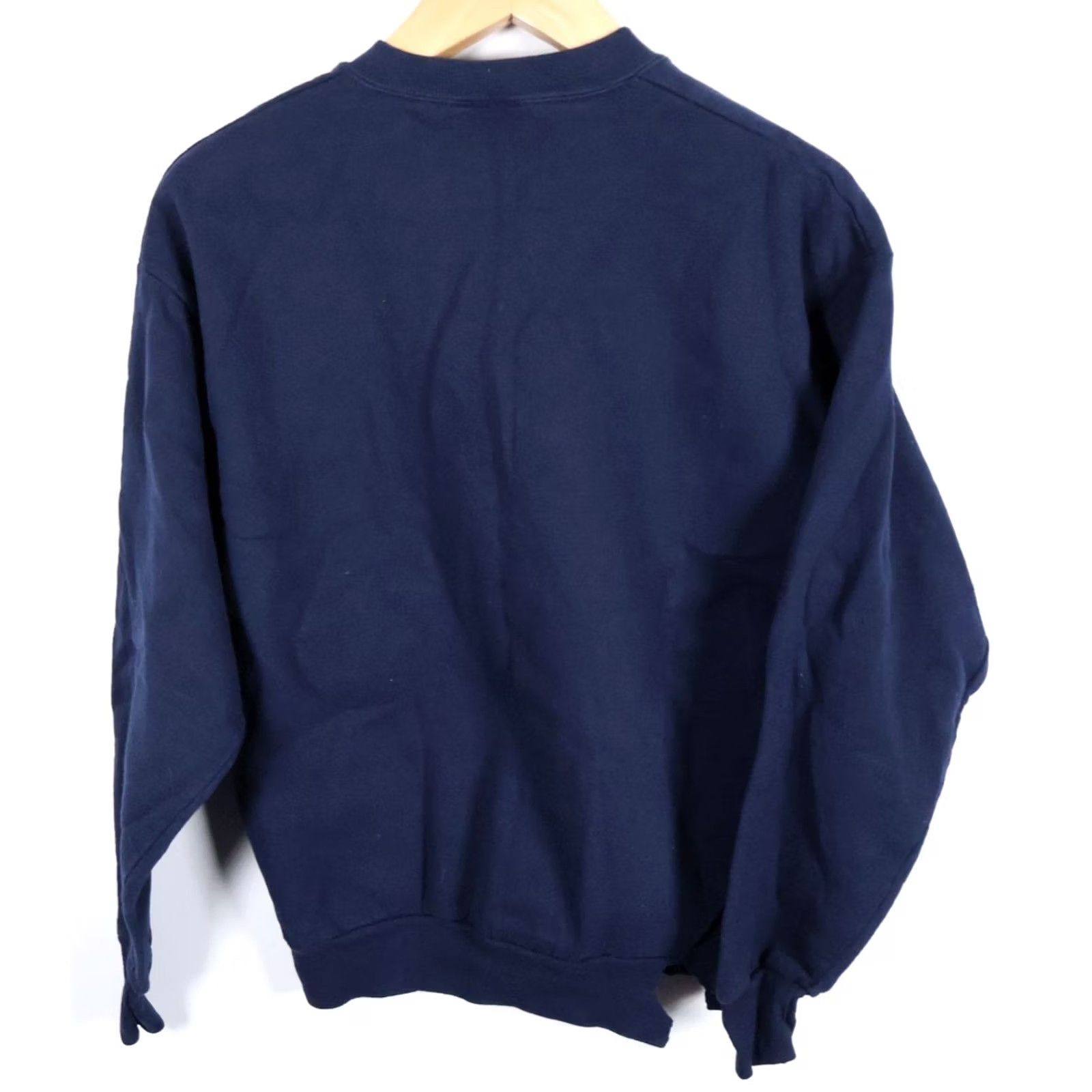 Jerzees VINTAGE Jerzees Wolf Moon Sweatshirt Men Large Dark Blue Crewneck Distressed Graphic Print 90s Theme Animals Nature Size US L / EU 52-54 / 3 - 2 Thumbnail