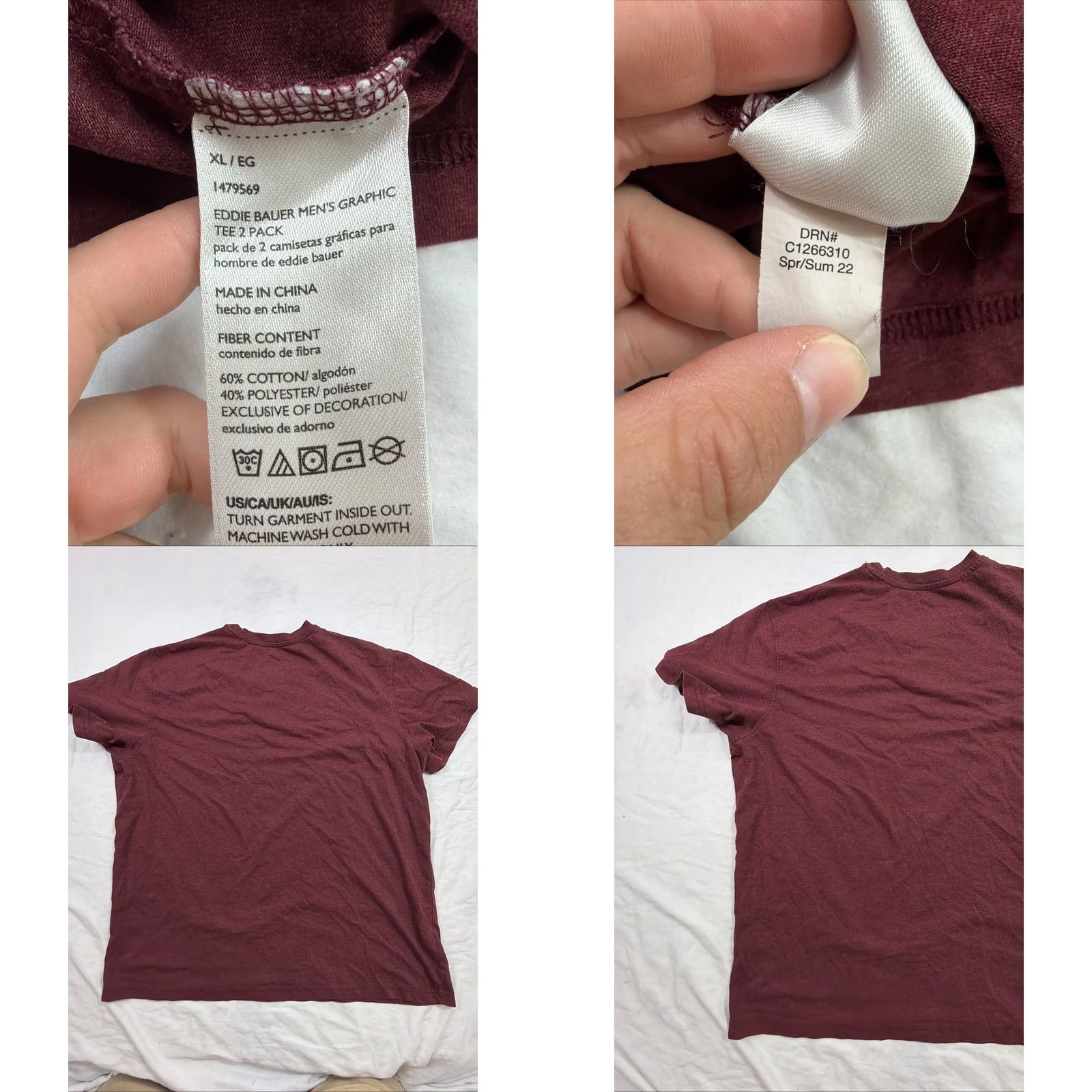 Eddie Bauer Eddie Bauer Shirt Men's XL Red Maroon Pacific Northwest Graphic Tee Short Sleeve Size US XL / EU 56 / 4 - 8 Thumbnail