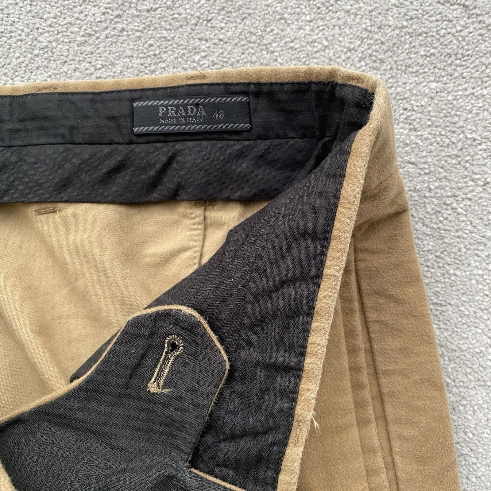 Prada Prada Panelled Casual Trousers Tan Size 48 Size US 30 / EU 46 - 7 Thumbnail