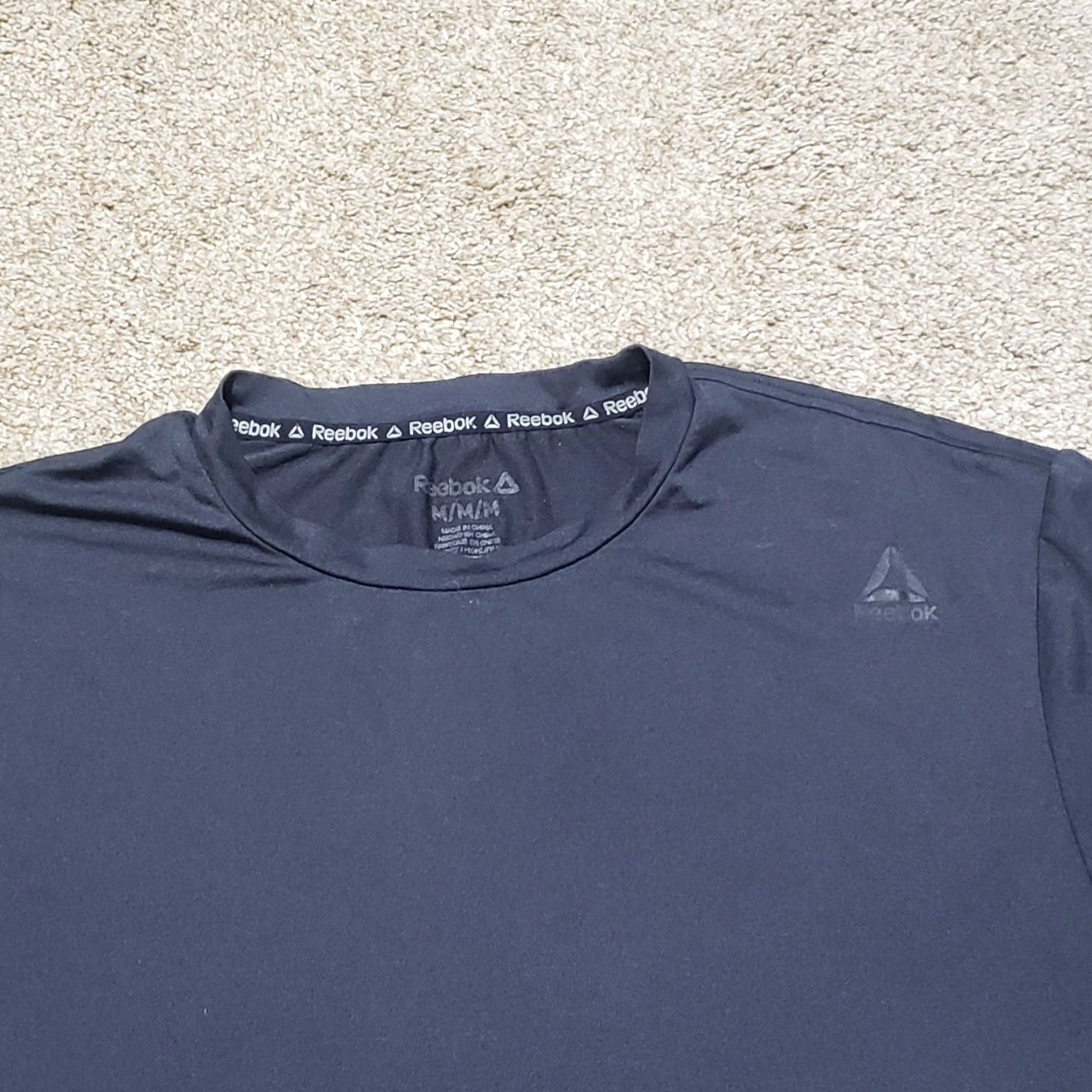 Reebok Reebok Shirt Athletic Short Sleeve Gray Breathable M Mens Adult Medium Size US M / EU 48-50 / 2 - 2 Thumbnail