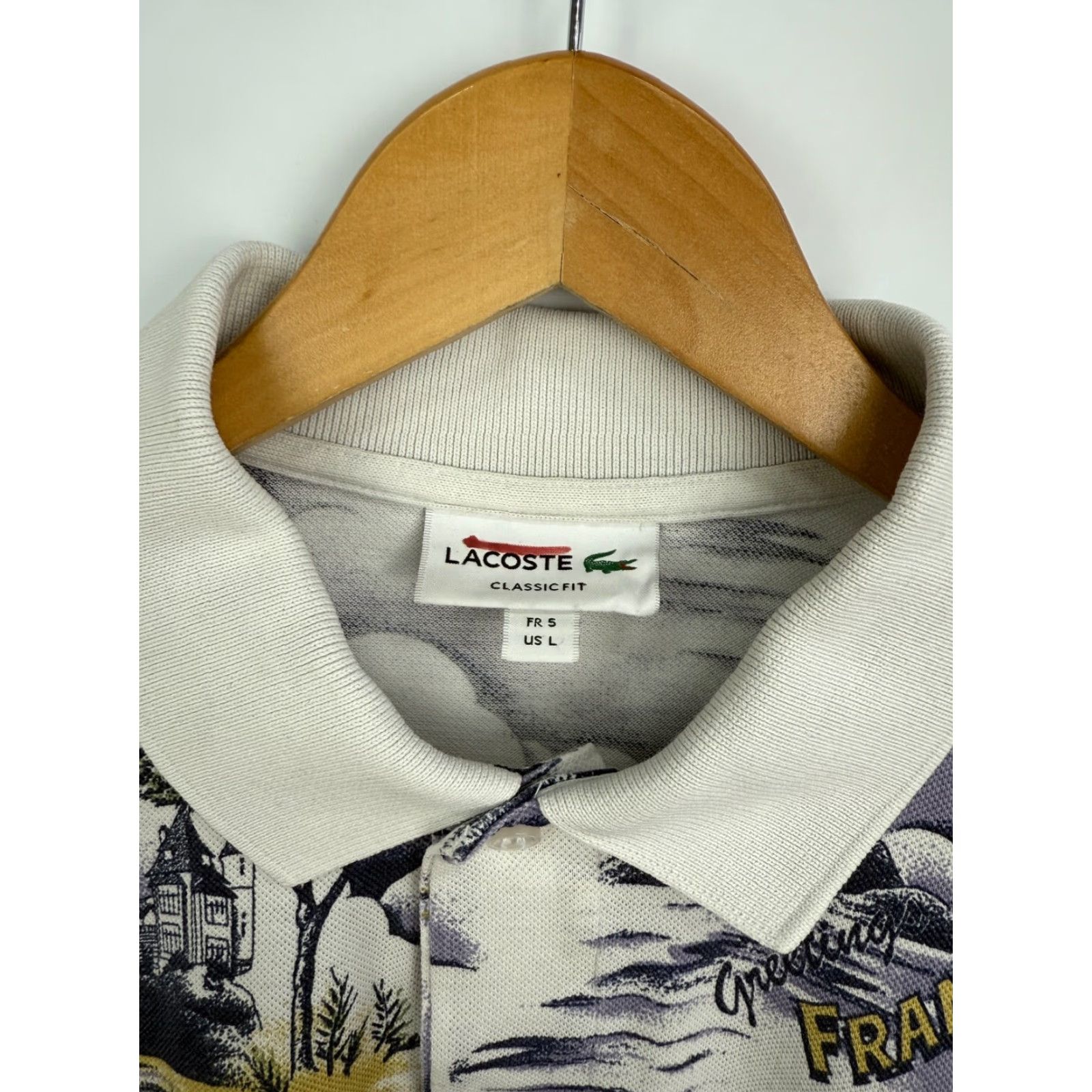 Lacoste Lacoste Greeting From France Polo T-Shirt Classic Fit Multicolor XL M/L Mens Polo Shirt Size US L / EU 52-54 / 3 - 6 Thumbnail