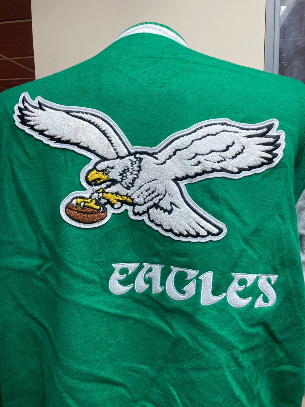Mitchell & Ness × NFL Mitchell & Ness Philadelphia Eagles Varsity Jacket Size US L / EU 52-54 / 3 - 16 Thumbnail