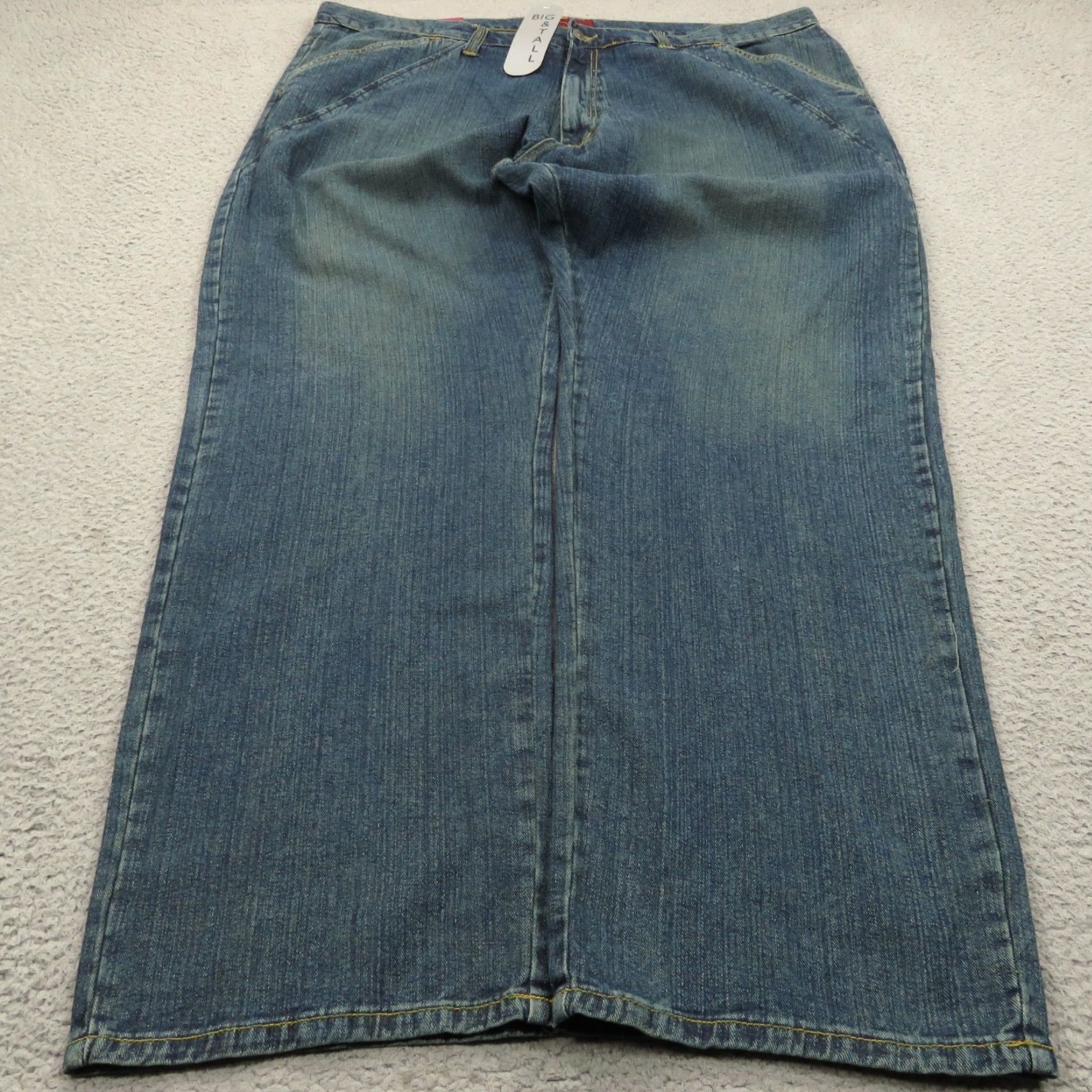 Karl Kani VINTAGE Karl Kani Jeans Men Baggy 46 Inseam 34 Wide-Leg 90s Grunge Hip Hop 11" Leg Opening Blue Denim 5-Pocket Mens Size US 30 / EU 46 - 2 Thumbnail