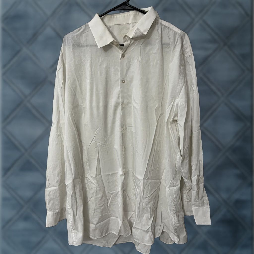 Calvin Klein CALVIN KLEIN Shirt 19 3XL Blue White Button-Up Long Sleeve Casual Mens Size US XXL / EU 58 / 5 - 1 Thumbnail