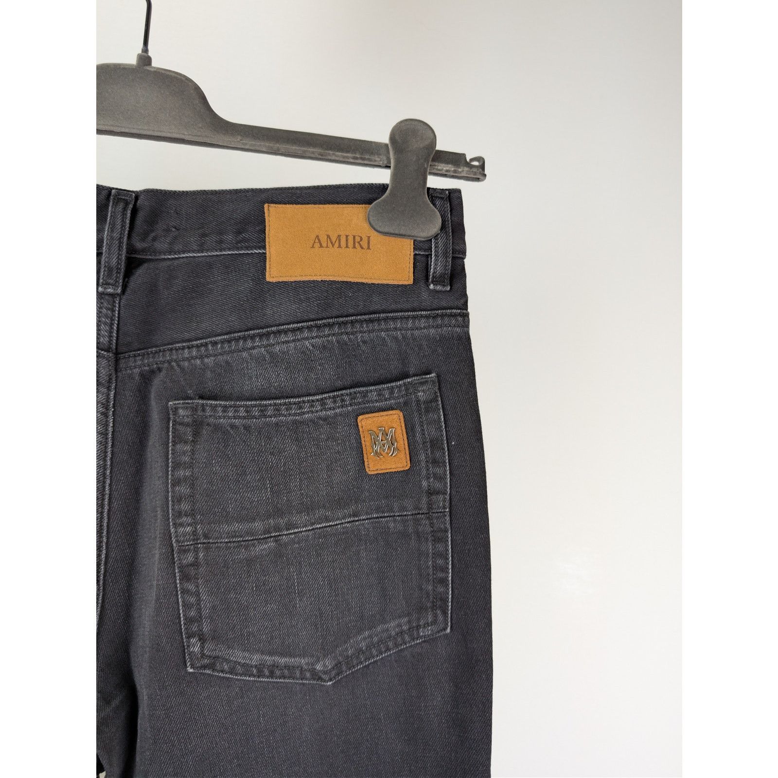 Amiri o1rshd1 Straight Leg Flare Jean Denim in Vintage Black Size US 30 / EU 46 - 14 Thumbnail
