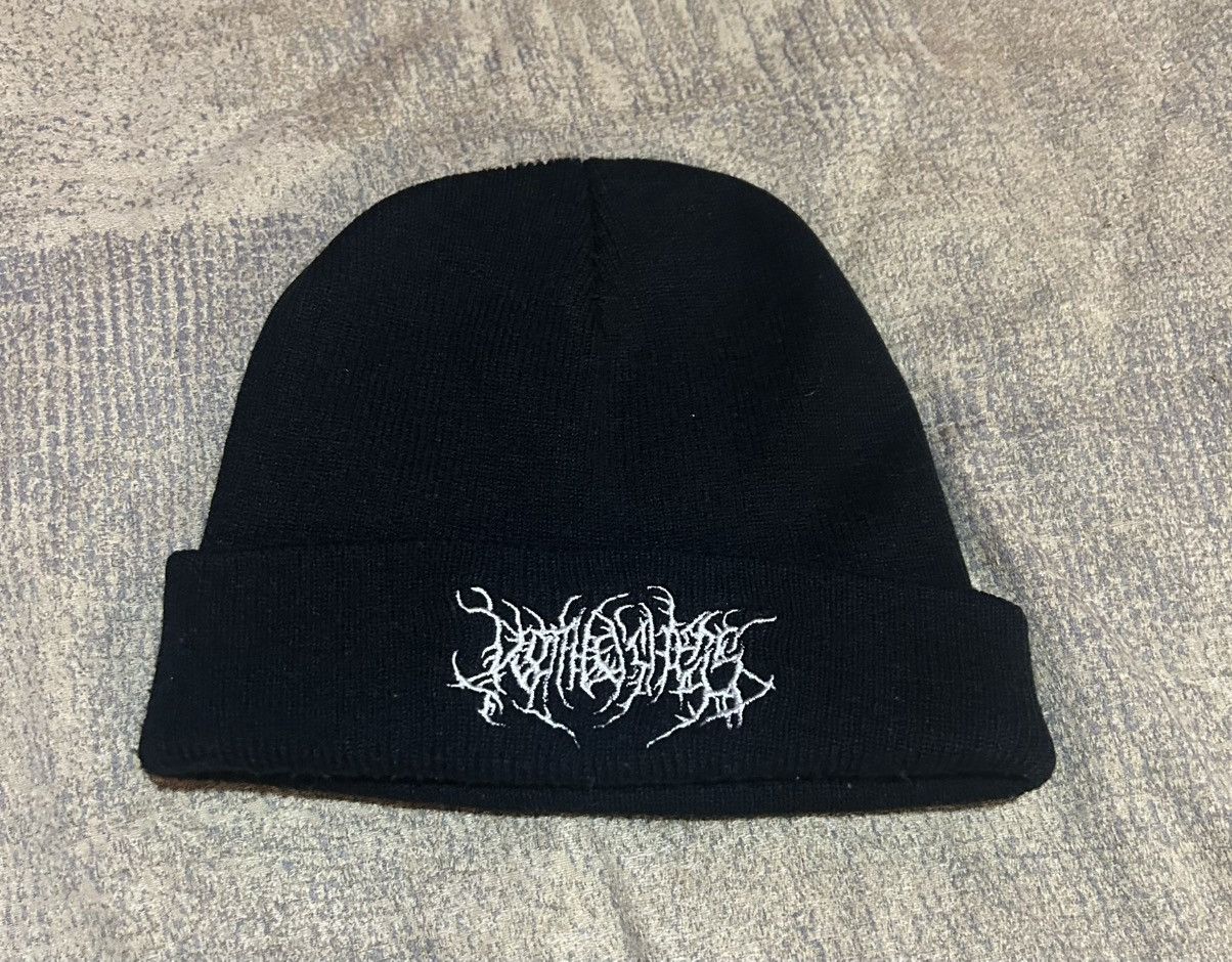 Other Black goth design beanie Size ONE SIZE - 1 Thumbnail