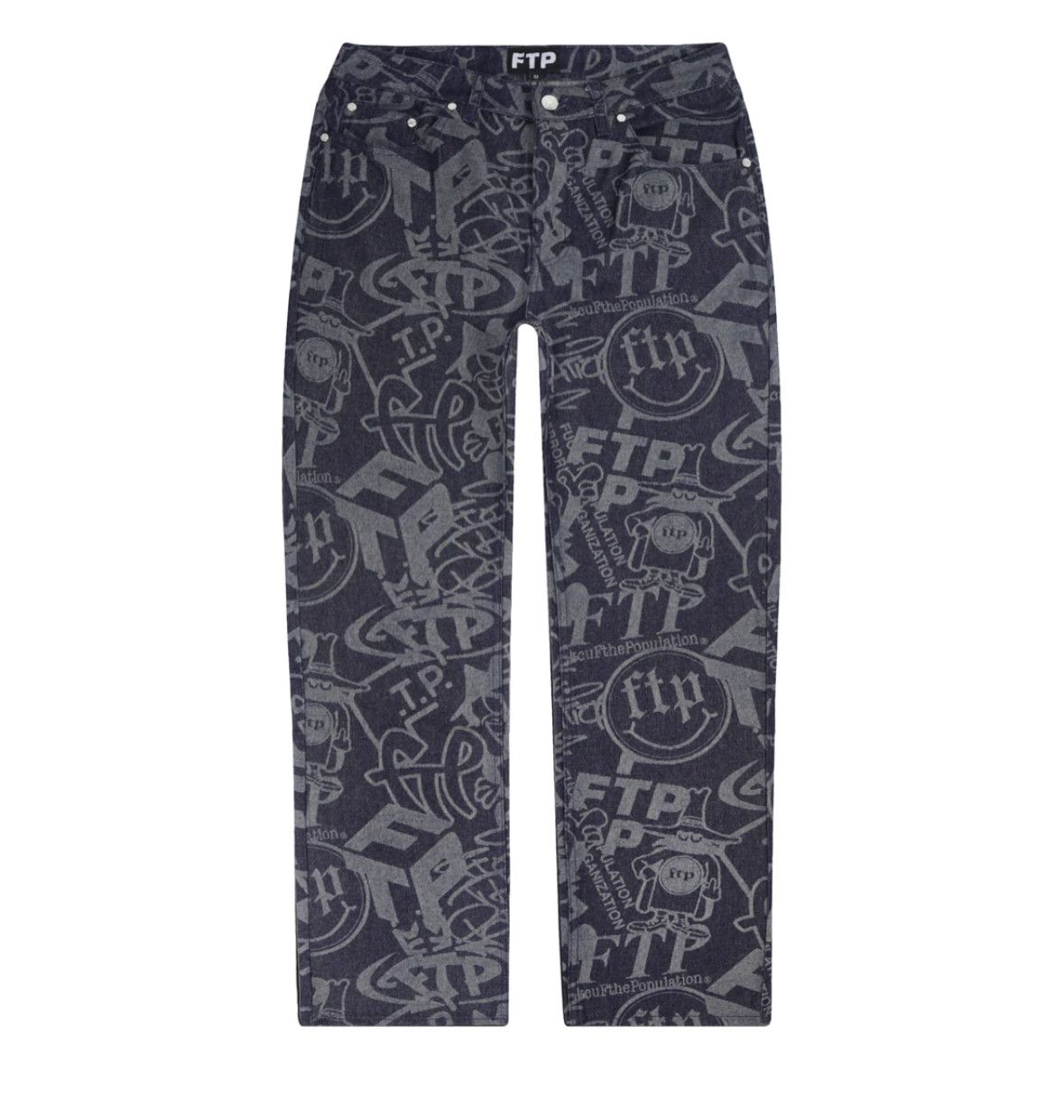 image of Fuck The Population Archive Indigo Pant, Men's (Size 32)