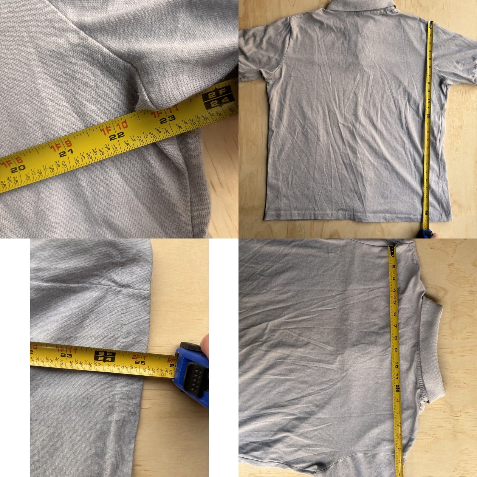 Vintage VINTAGE Angelica Uniform Group Polo Shirt Mens XL Gray Logo Patch Work Made USA Size US XL / EU 56 / 4 - 8 Thumbnail