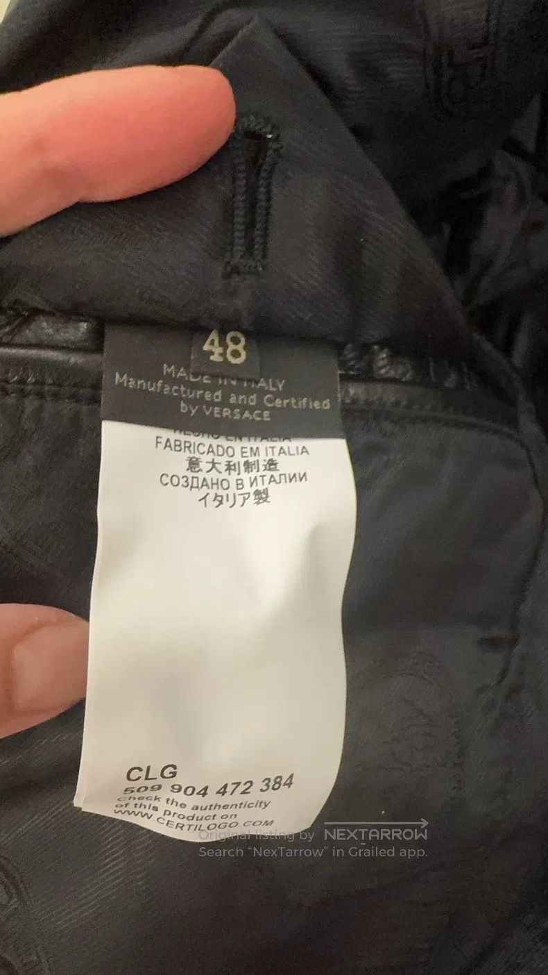 Versace Versace Black leather jacket Size US L / EU 52-54 / 3 - 3 Thumbnail