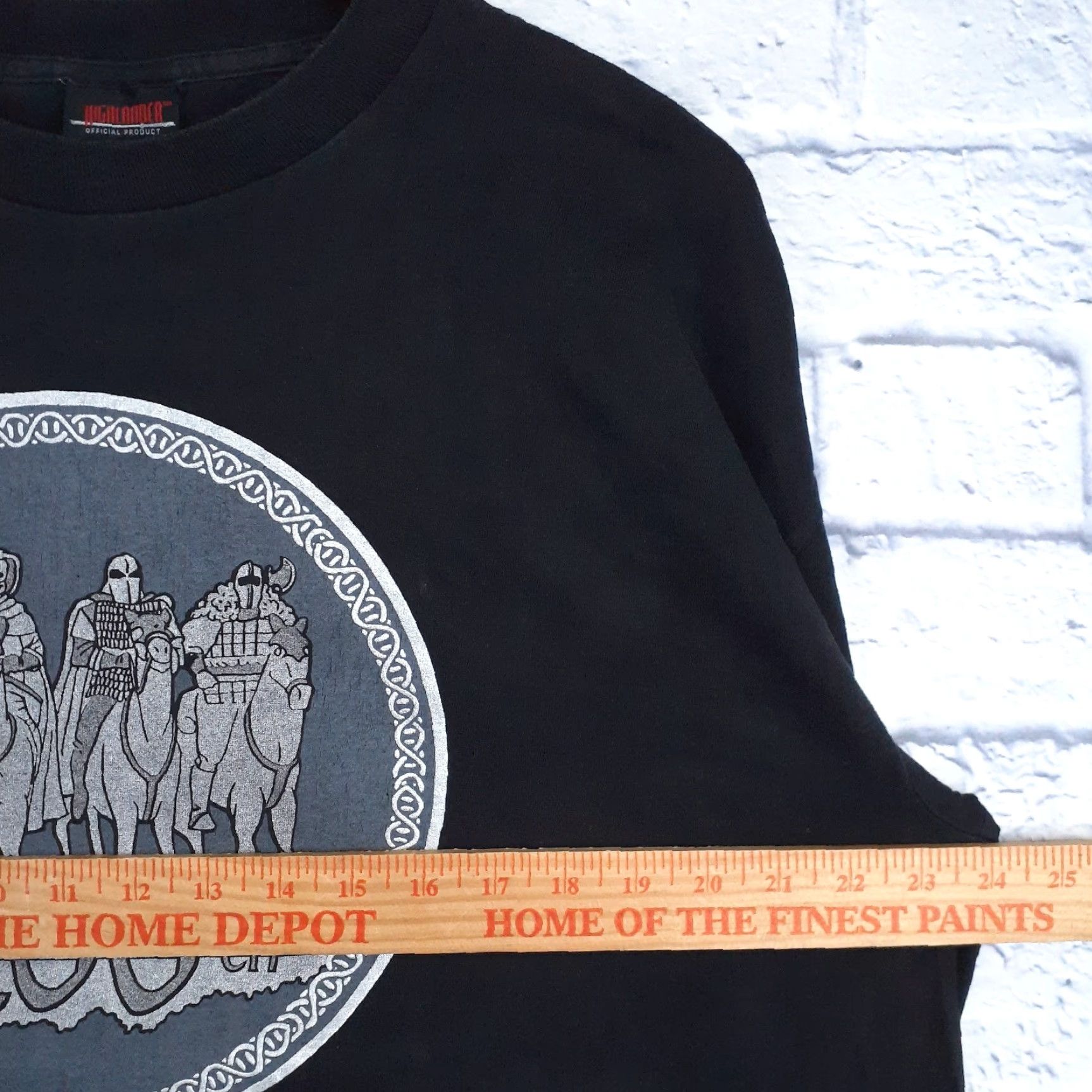 Vintage VINTAGE 90s Highlander Official T Shirt XL Black Cotton Crew Neck Graphic Print Unisex Adults Horsemen 100th Episode Mens Womens Boys Girls Size US XL / EU 56 / 4 - 5 Thumbnail