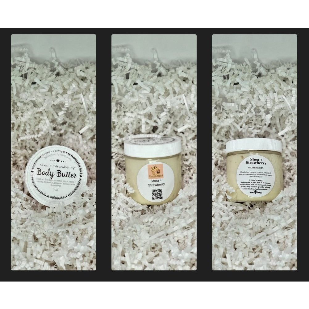 Other Shea Strawberry Body Butter Handmade Natural Moisturizer 4oz Size ONE SIZE - 4 Thumbnail