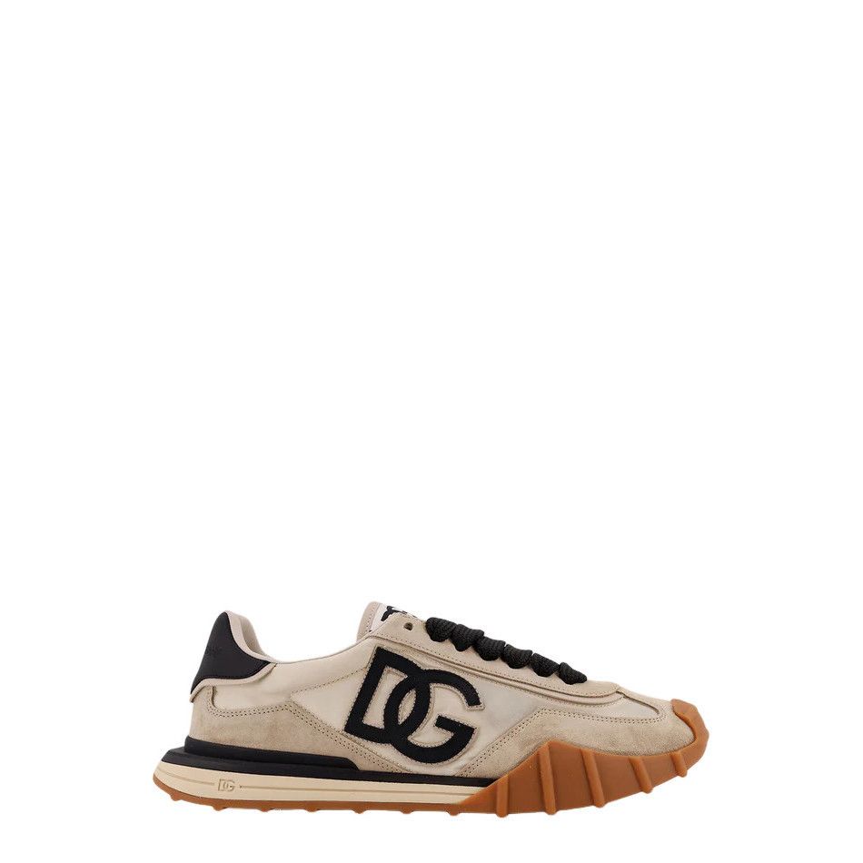 DOLCE&GABBANA DG Athletic Beige Nylon Sneakers New & Authent