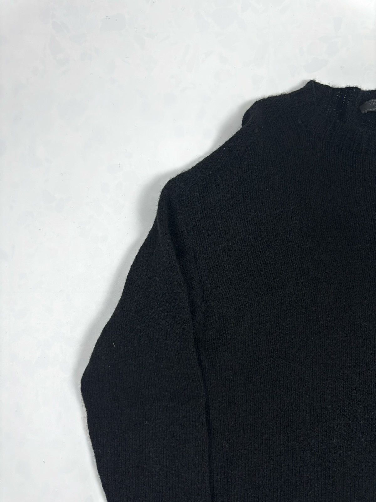 Prada Prada Heard Pattern Wool Black Sweater Size US M / EU 48-50 / 2 - 5 Thumbnail