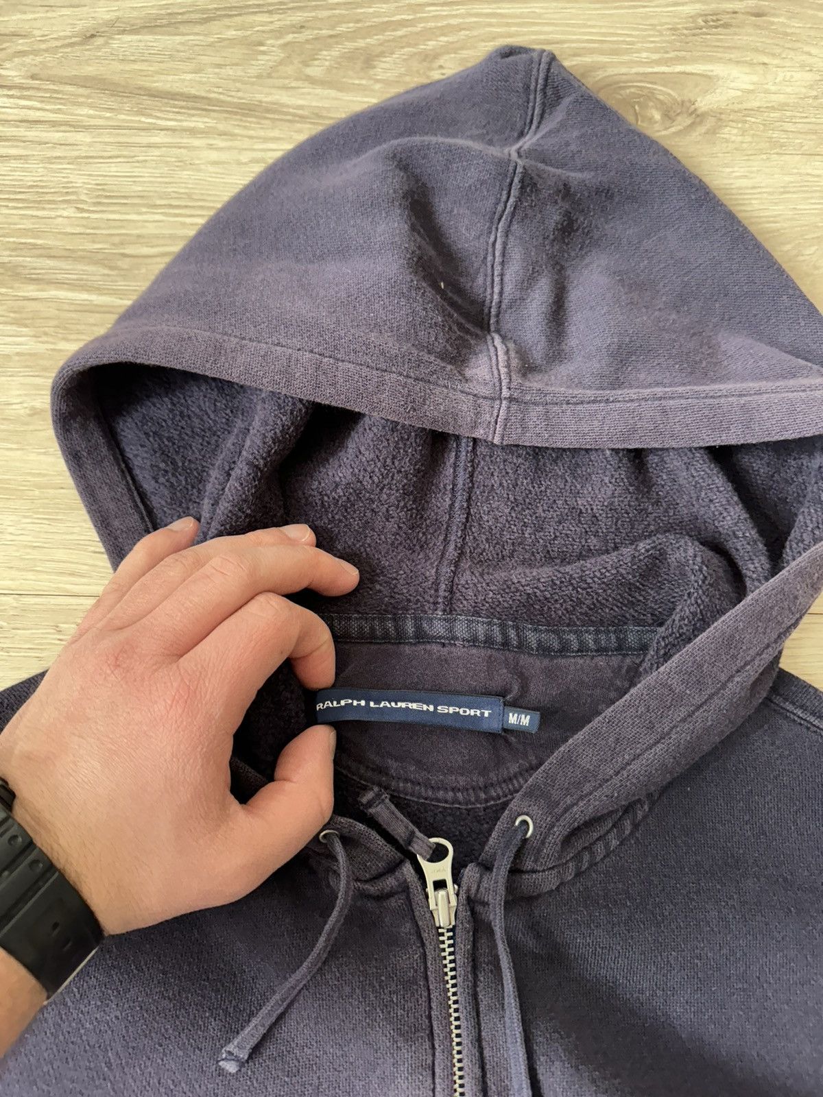 Vintage Vintage Y2K Polo Ralph Lauren Sport Sun Faded Zip Hoodie Size M / US 6-8 / IT 42-44 - 6 Thumbnail
