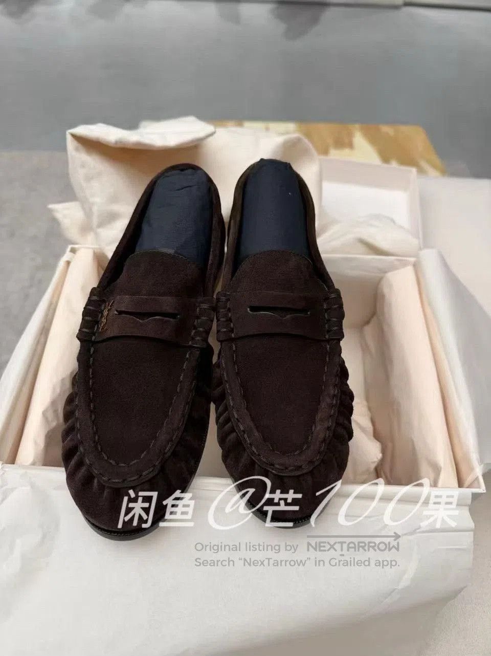 Saint Laurent Paris Saint Laurent LE LOAFER Suede Loafer. Size US 10 / EU 43 - 2 Thumbnail