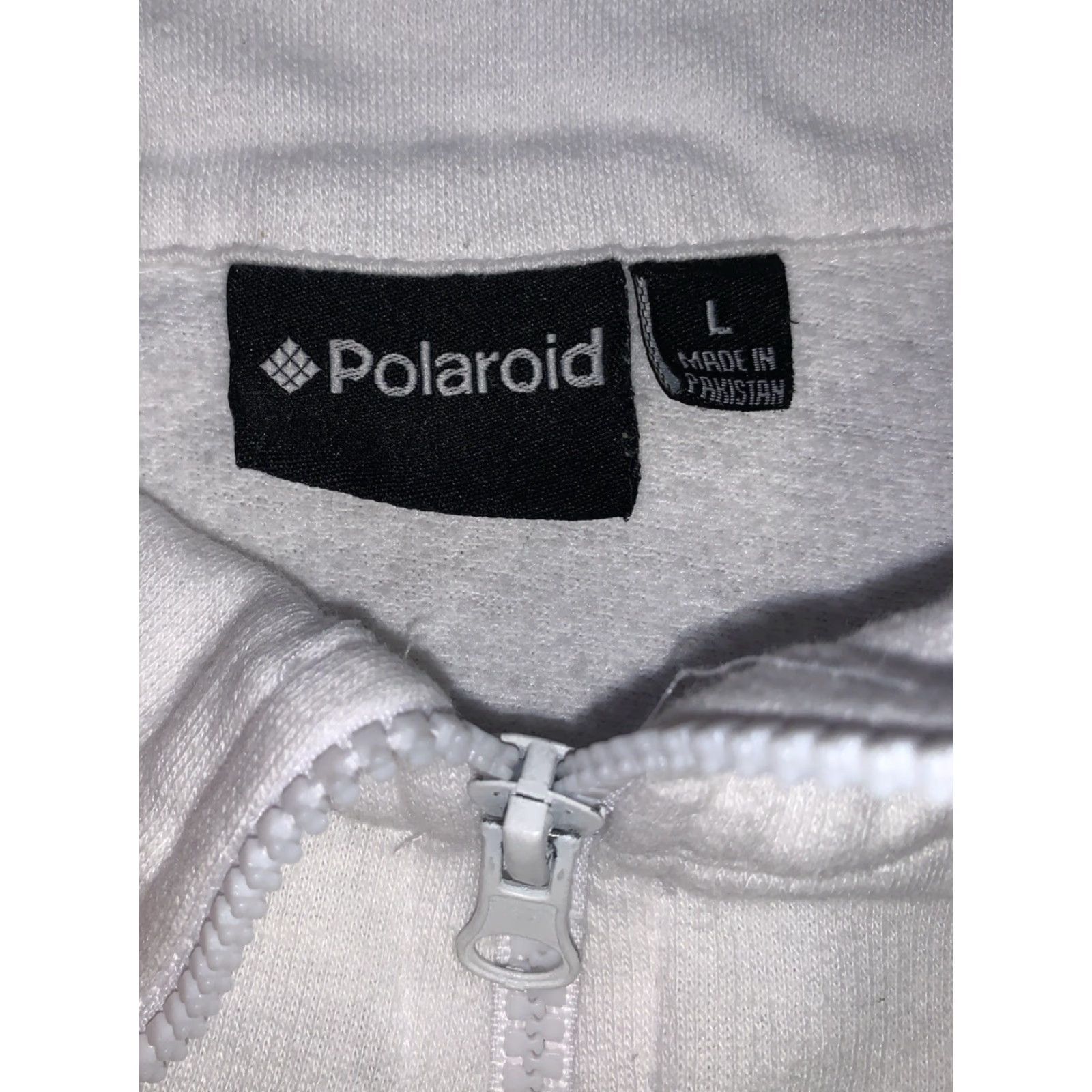 Polaroid VINTAGE Polaroid Sweatshirt Logo Crop 1/4 Zip L/S White Large Women Size L / US 10 / IT 46 - 4 Thumbnail