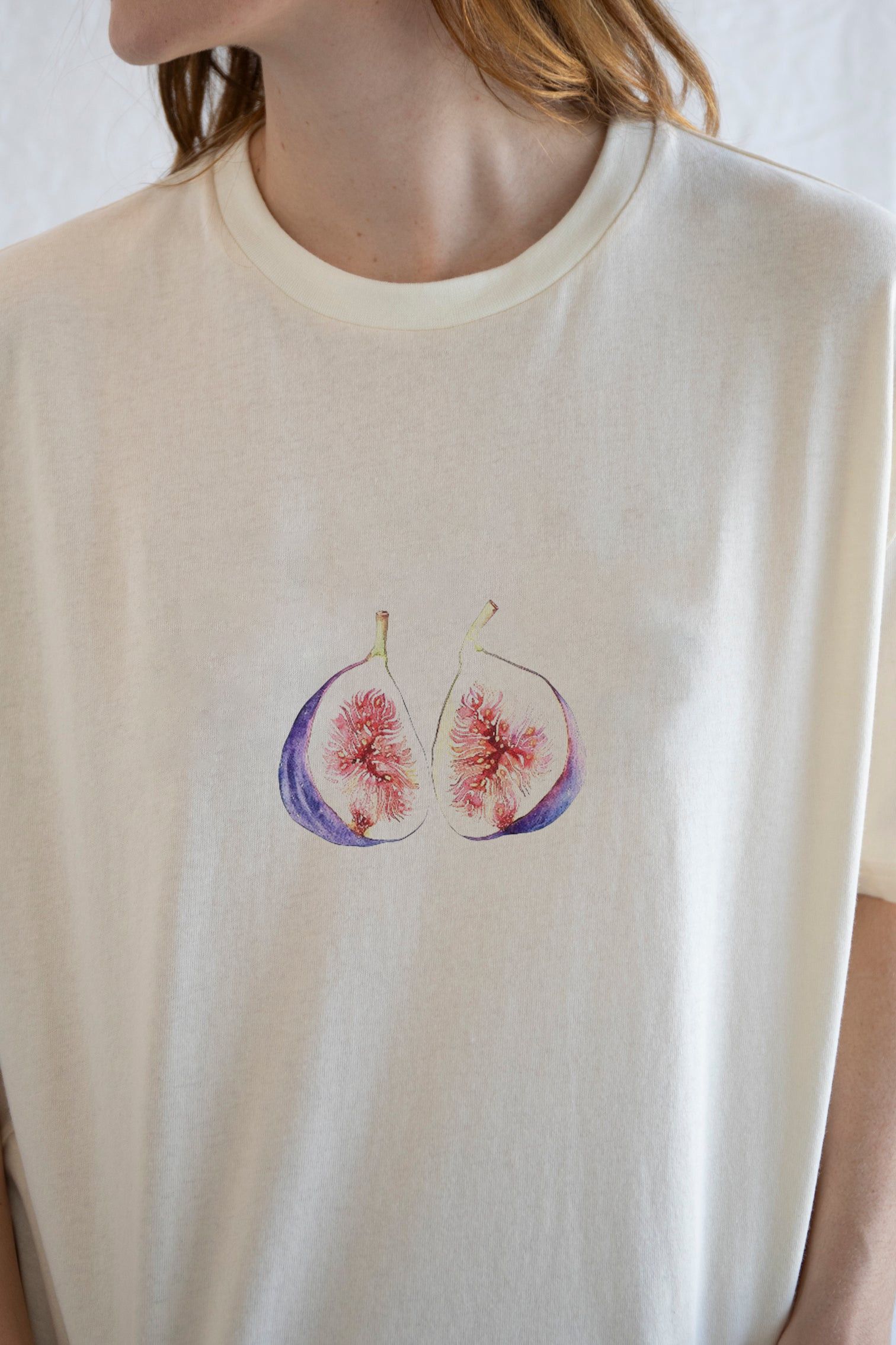 Vintage Cute Figs Tee – Whimsical Fruit Graphic T-Shirt Size M / US 6-8 / IT 42-44 - 3 Thumbnail