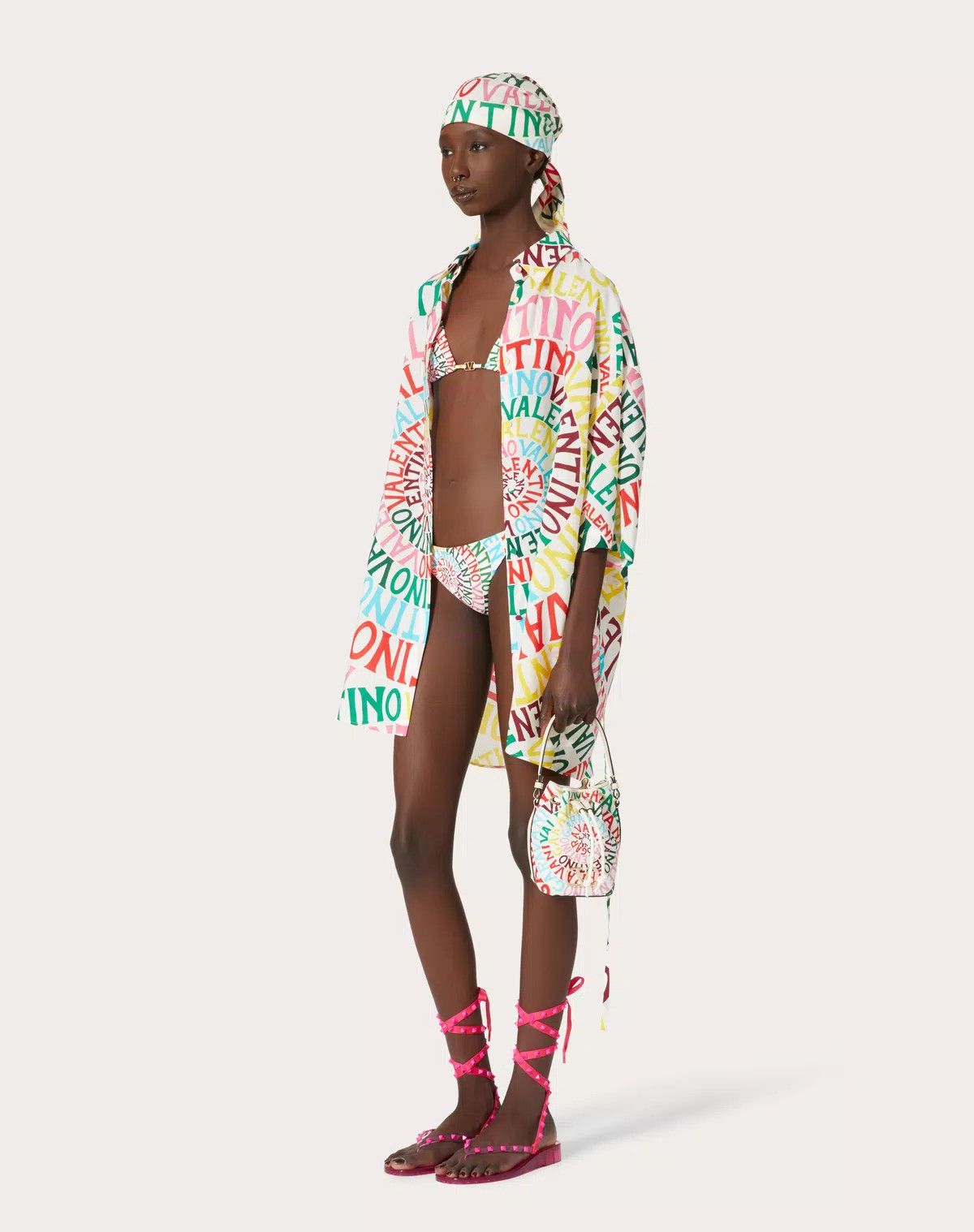 Valentino o1s1wg111125 Size: S / Loop Lycra Bikini in Multicolor Size ONE SIZE - 3 Thumbnail