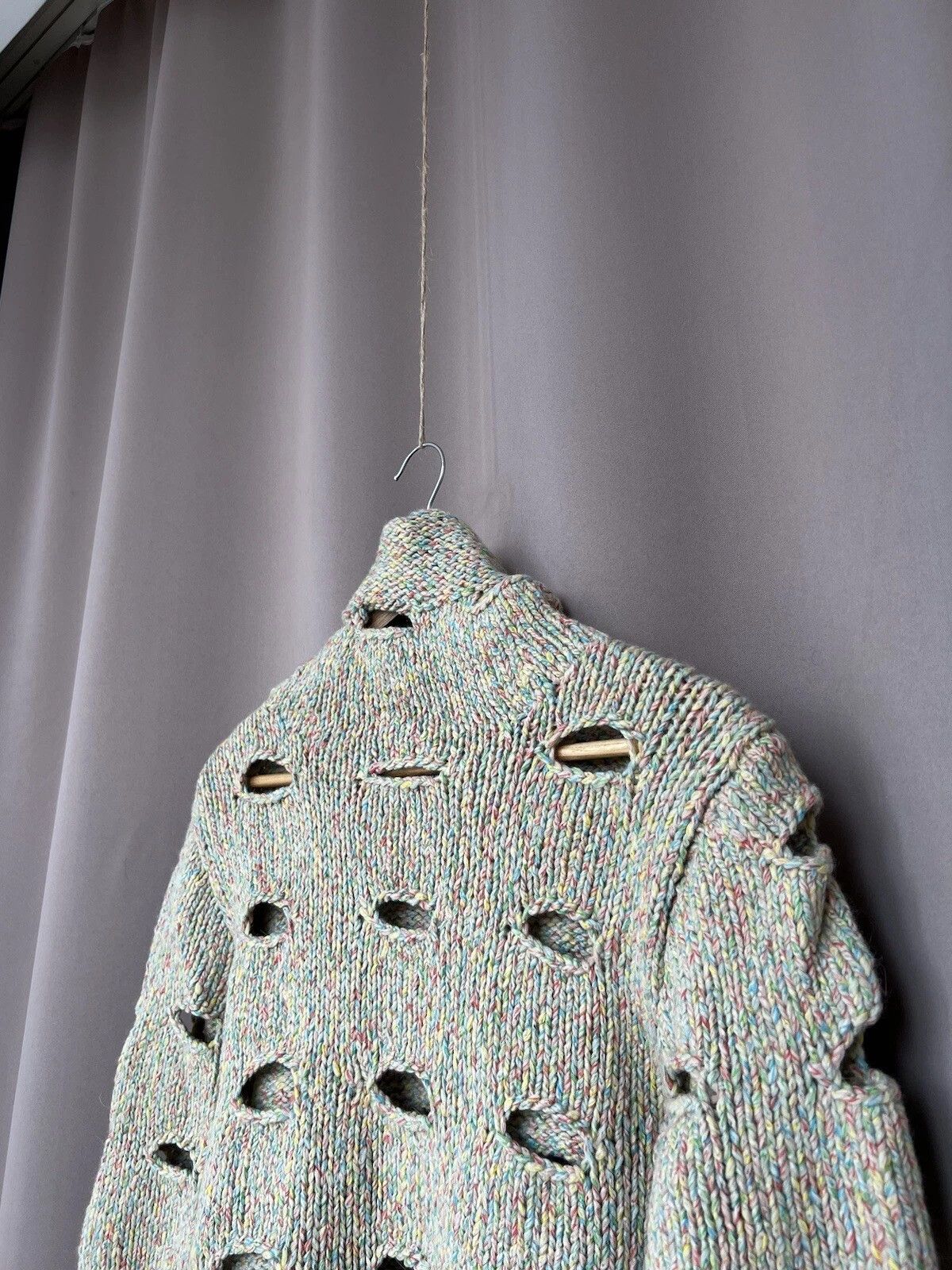 Comme des Garcons Comme Des Garcons Rare Knit Hole Sweater Womens Size S/M Size S / US 4 / IT 40 - 4 Thumbnail
