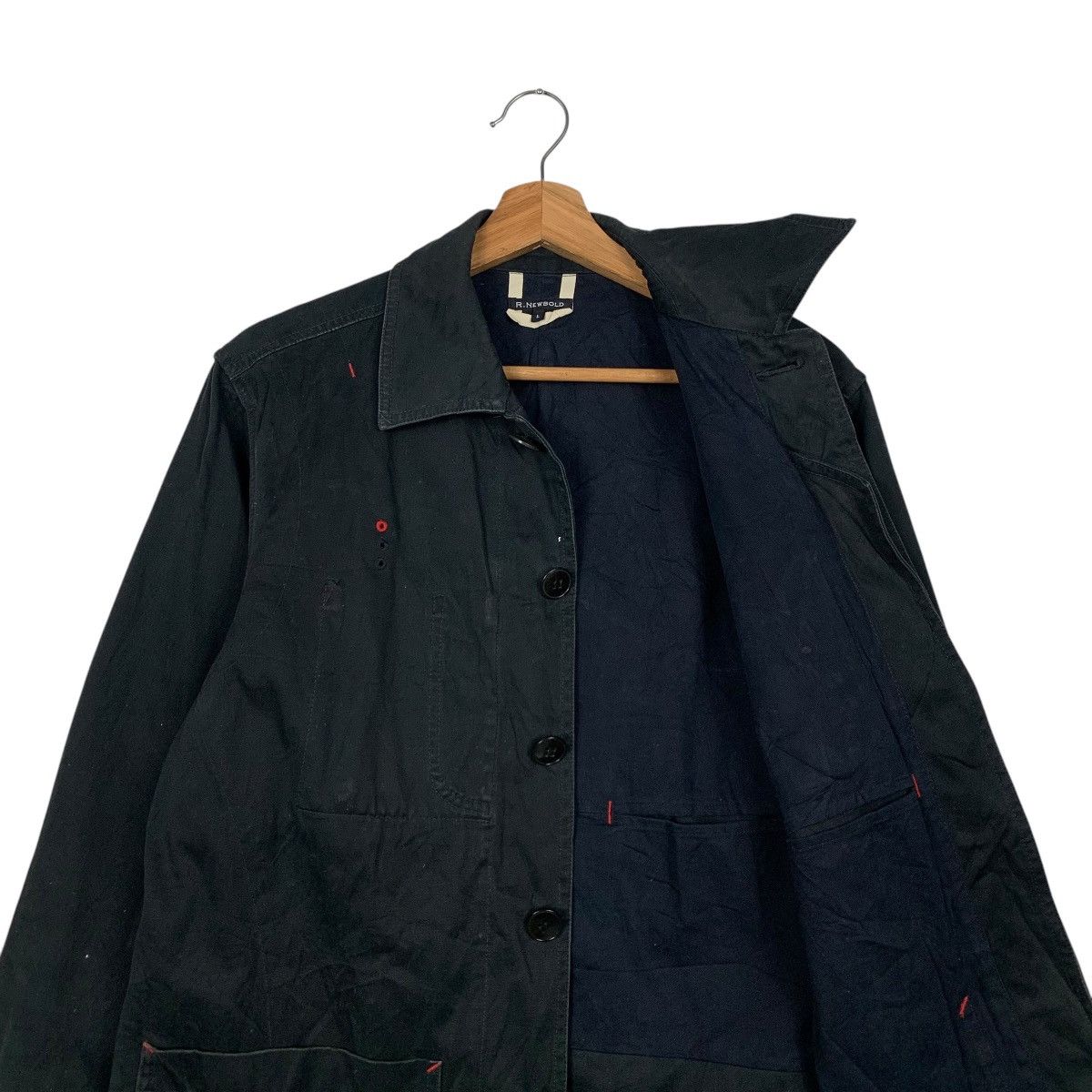 Japanese Brand R.NEWBOLD Button Casual Jacket Three Pockets #2121-C93 Size US L / EU 52-54 / 3 - 10 Thumbnail