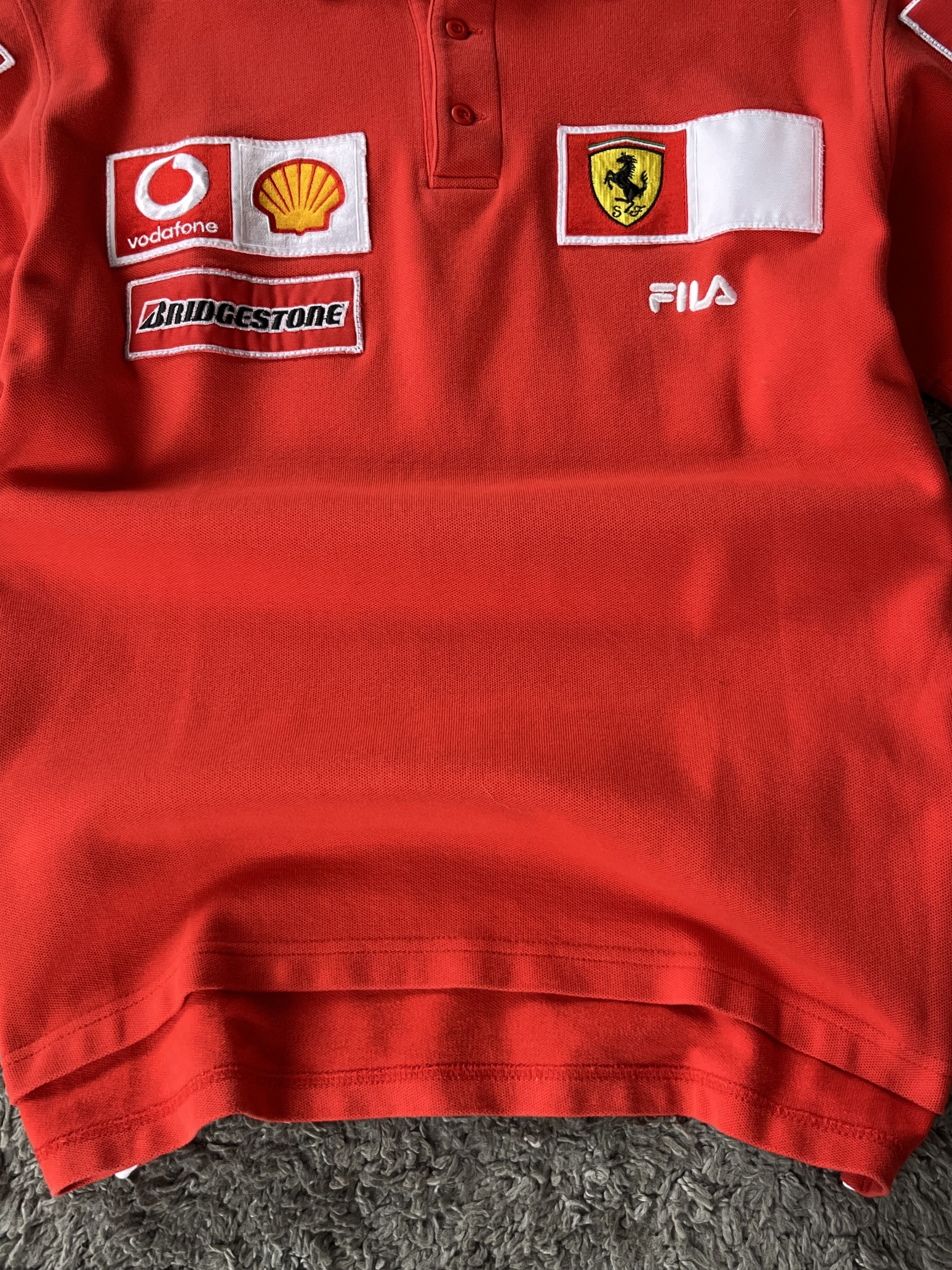 Ferrari Vintage Polo Fila x Ferrari Racing Style Vodafone Size US M / EU 48-50 / 2 - 6 Thumbnail