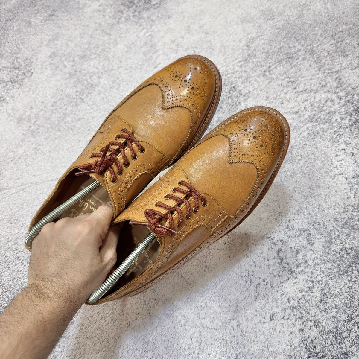 Other John White Tan Brown Welted Brogues US11.5 UK11 EU46 29.5cm Size US 11.5 / EU 44-45 - 12 Thumbnail