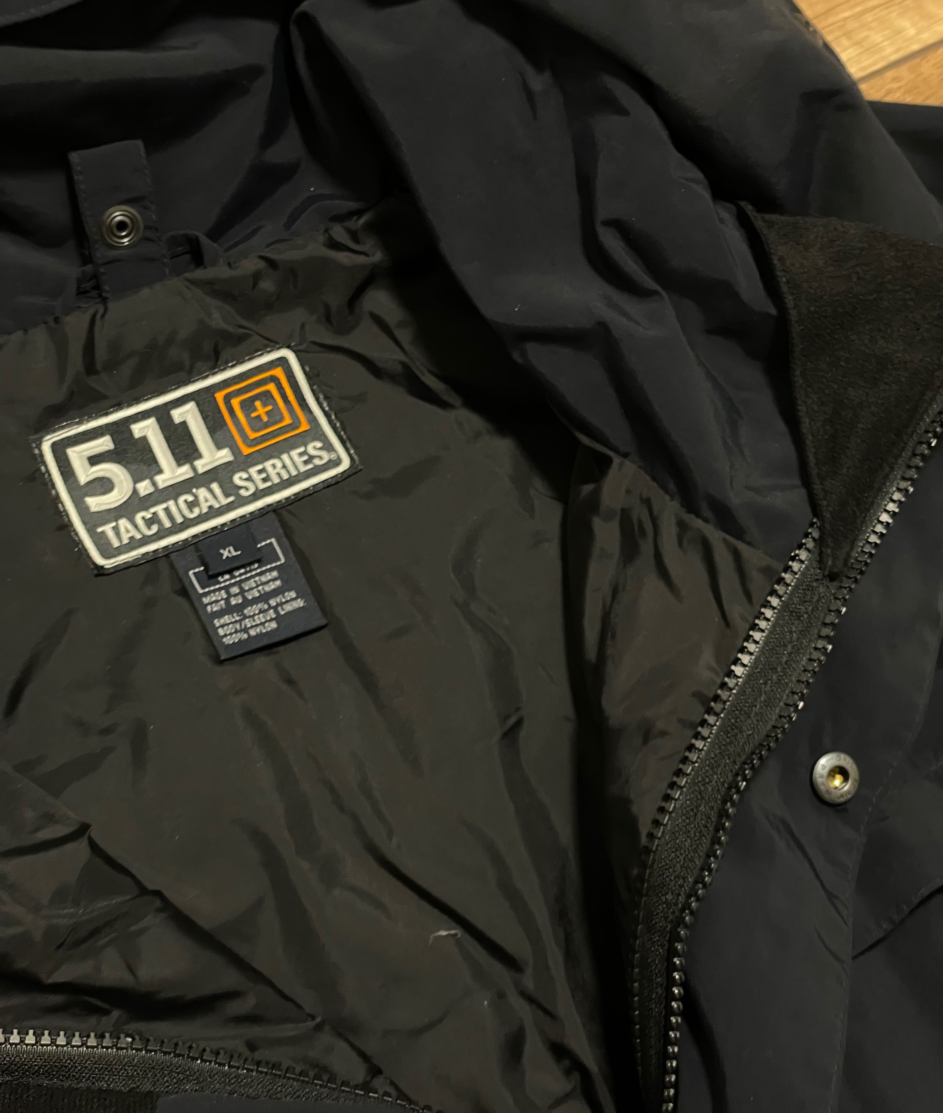5.11 5.11 Five Eleven Black Military Tactic Hooded 3 in 1 Jacket Size US XL / EU 56 / 4 - 6 Thumbnail