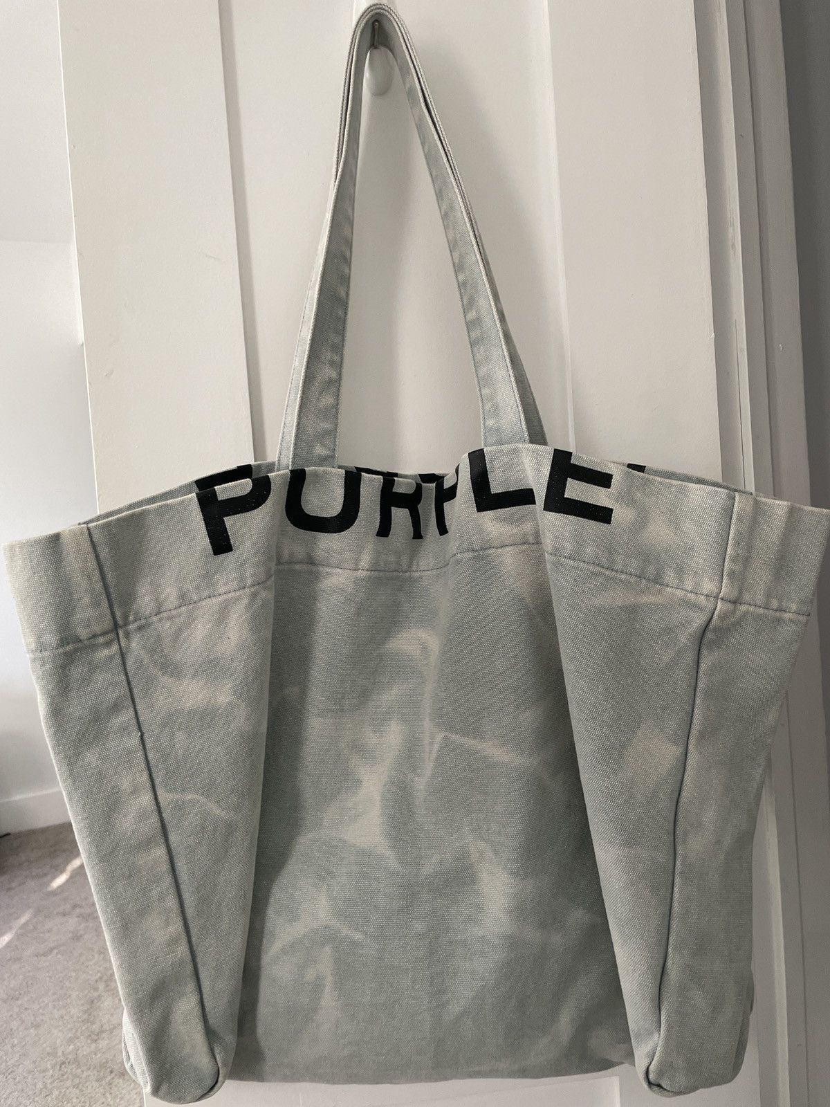 Other Purple Brand Tote Bag - Light Wash Denim Size ONE SIZE - 1 Thumbnail