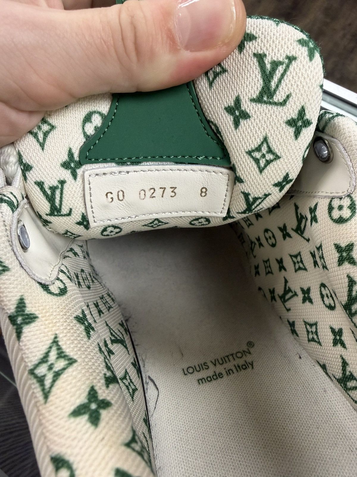 Louis Vuitton Louis Vuitton LV Skate Green White Monogram Size US 9 / EU 42 - 4 Thumbnail