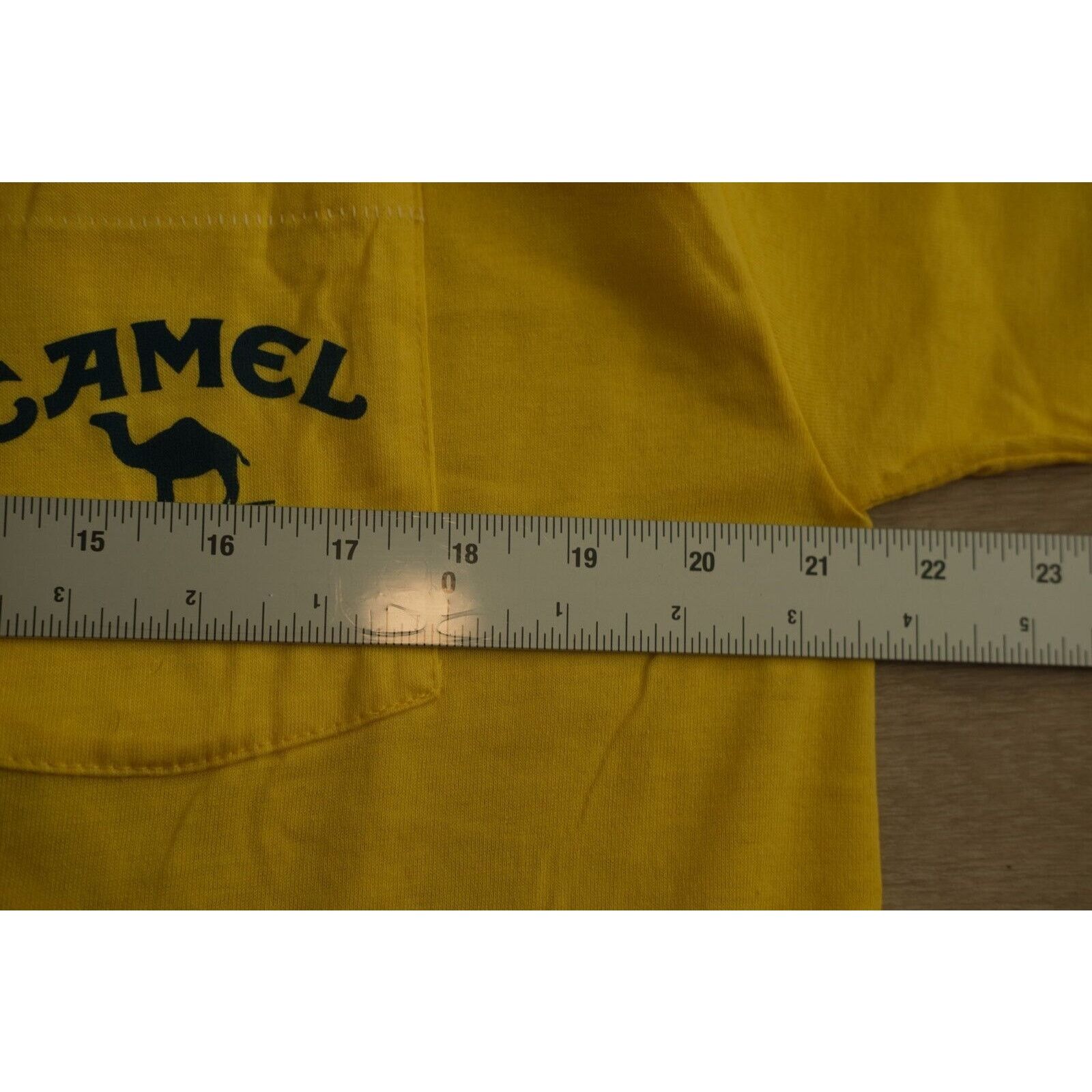 Camel Vintage 90s Camel Cig Promo T-Shirt Unisex XL Yellow Blue Size US XL / EU 56 / 4 - 7 Thumbnail