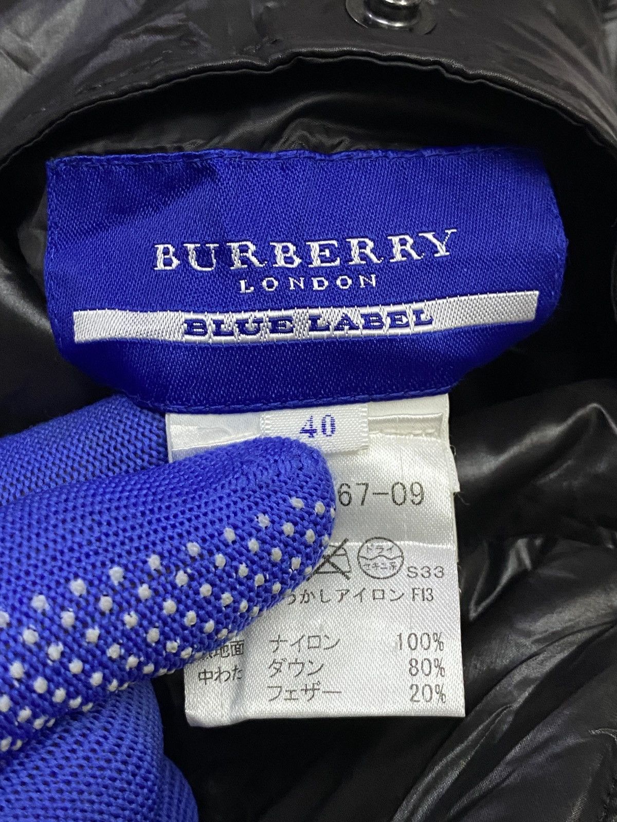 Burberry Burberry Blue Laber Reversible Down Jacket ( Size 40 ) Size S / US 4 / IT 40 - 14 Thumbnail