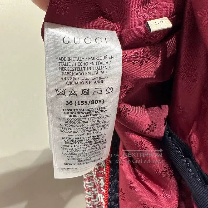 Gucci Gucci Tweed single-breasted jacket Size XS / US 0-2 / IT 36-38 - 4 Thumbnail
