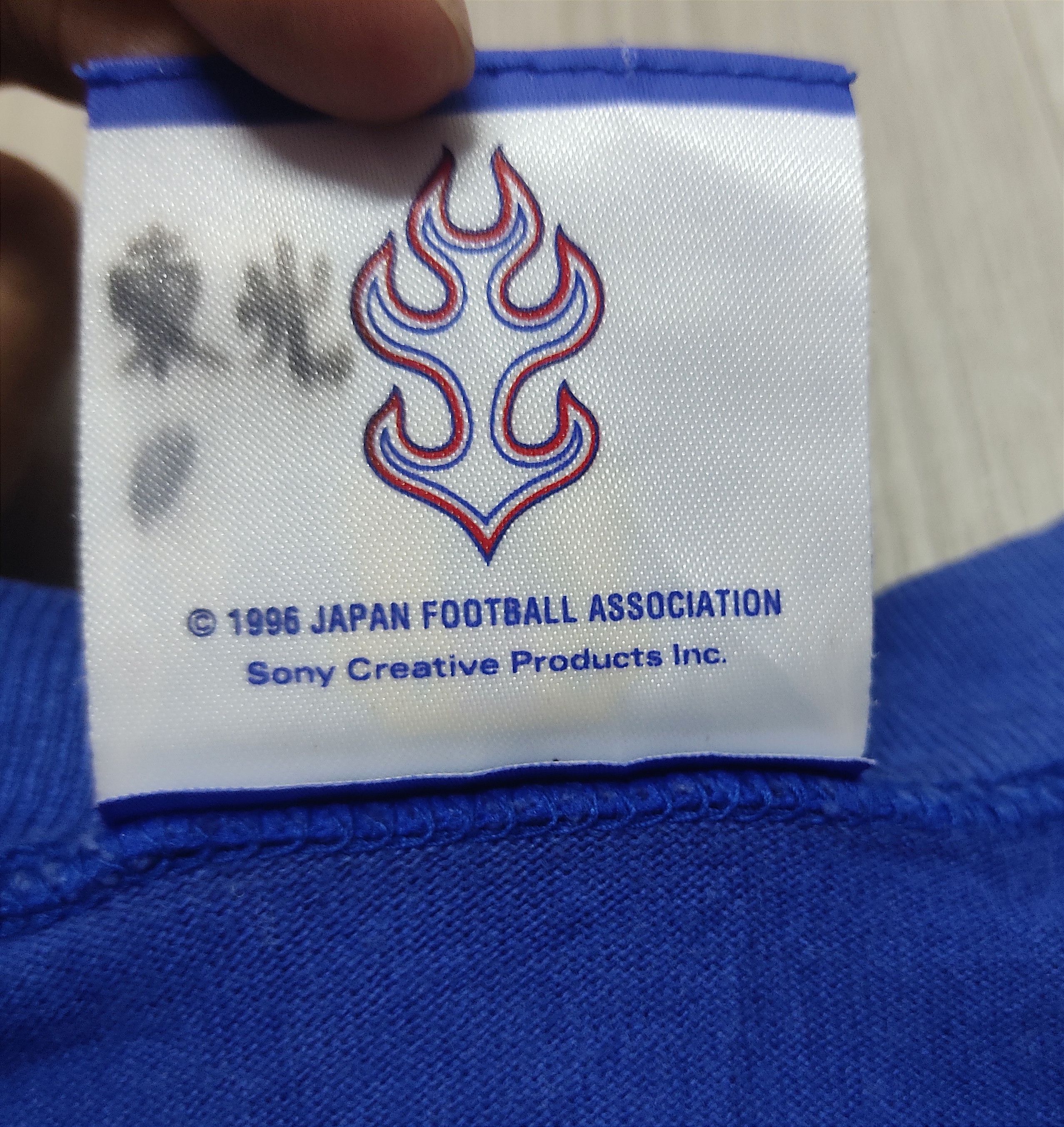 Japan Blue Vtg 90s JFA JO 18 Japan Football World Cup T-shirt Size US M / EU 48-50 / 2 - 8 Thumbnail