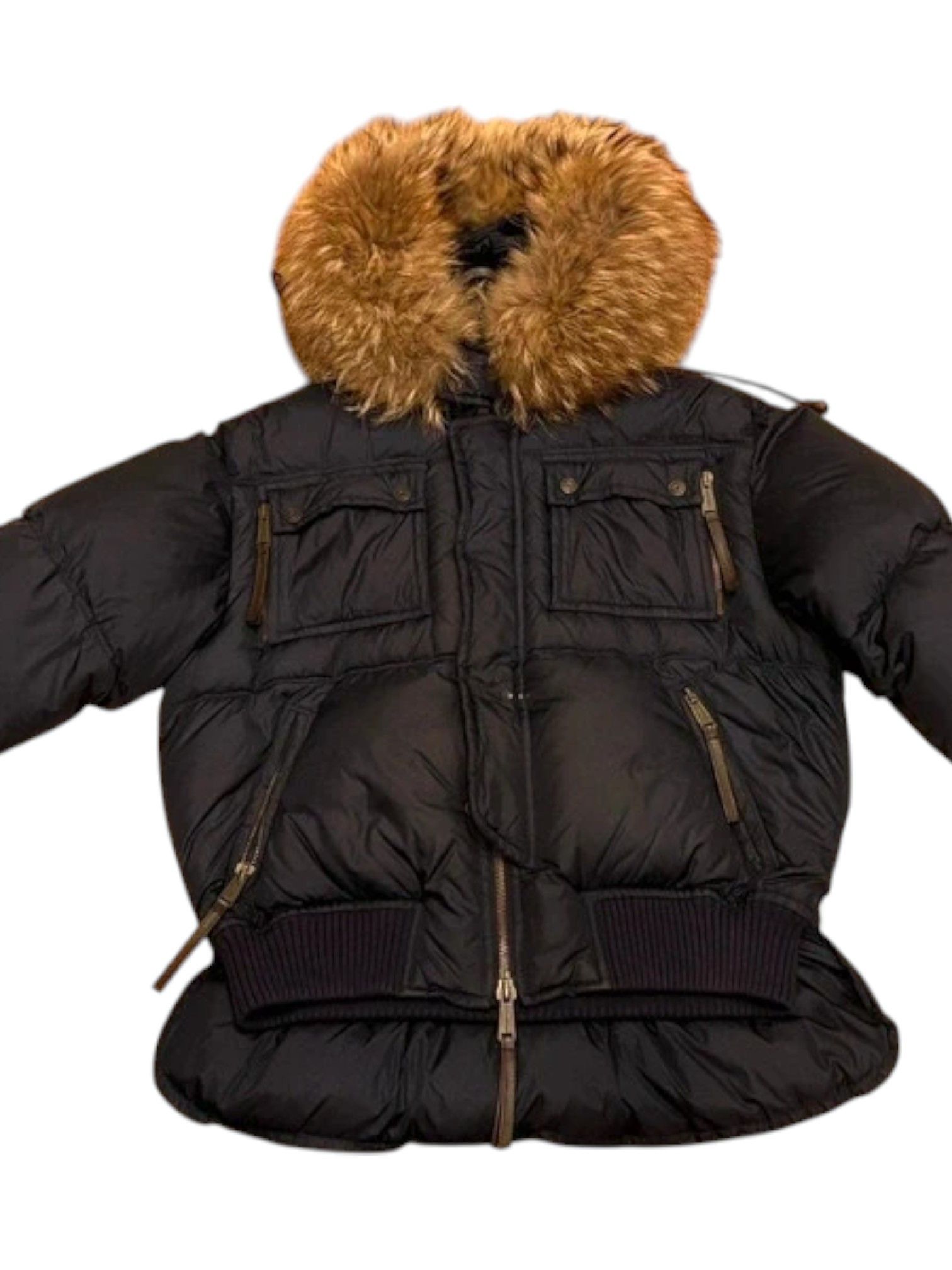 Dsquared2 Dsquared² Down Ski Jacket w “Rebel-D2” Patch & Fur Trim Hood Size US M / EU 48-50 / 2 - 1 Thumbnail